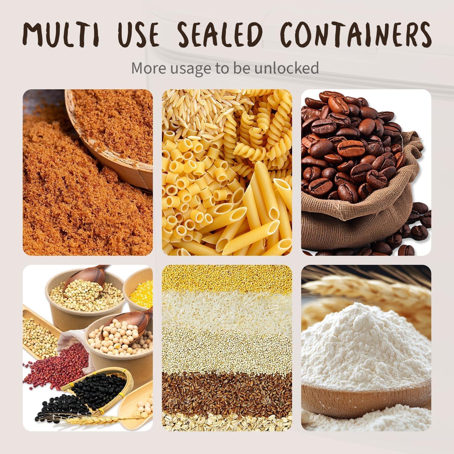 Contenedor Hermético de Azúcar Moreno Holyenten 1.89L con Cuchara