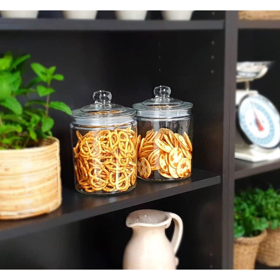 Juego de Tarros de Vidrio Herméticos Le'raze - Set de 2 - 1.89L