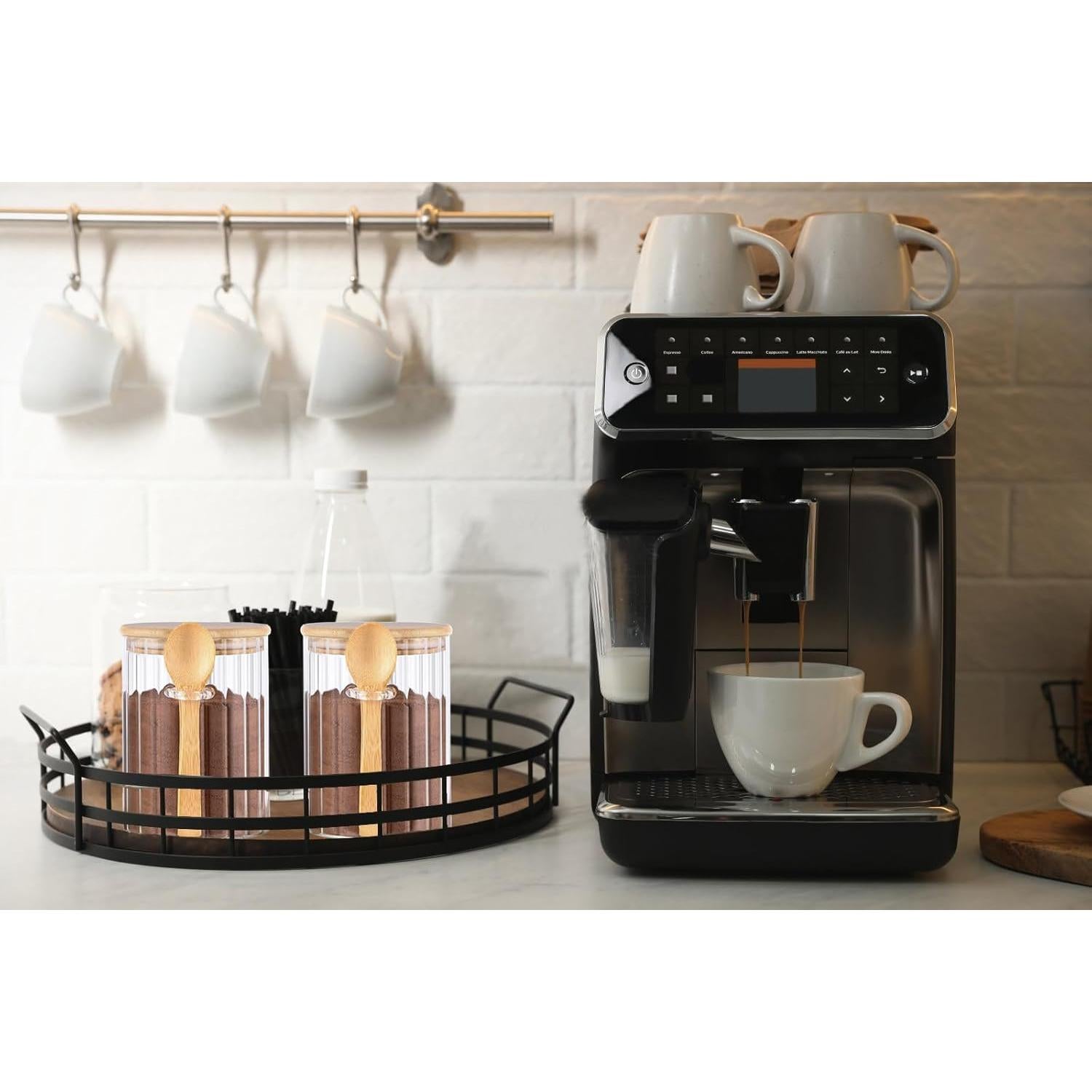 Tarro de Vidrio 473 ml con Tapas de Bambú - Set de 2