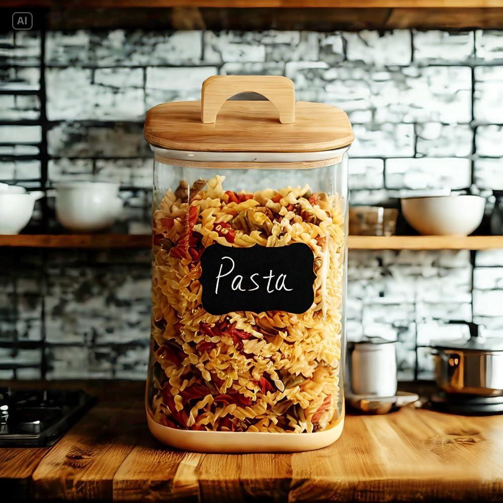 Paquete de 2 Contenedores de Almacenamiento de Vidrio Tzerotone 4000 ml