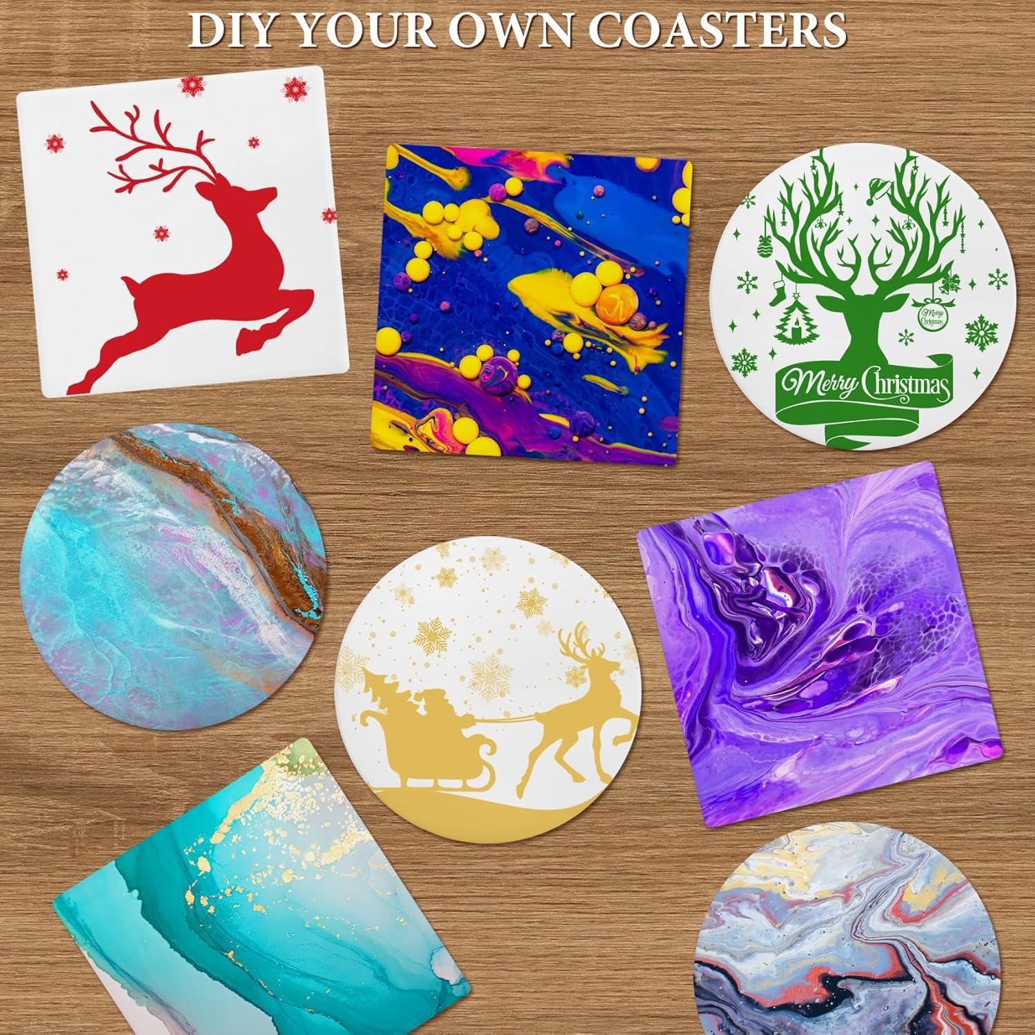 Azulejos de Cerámica Blancos 50 Pzs 10.16 cm para Manualidades