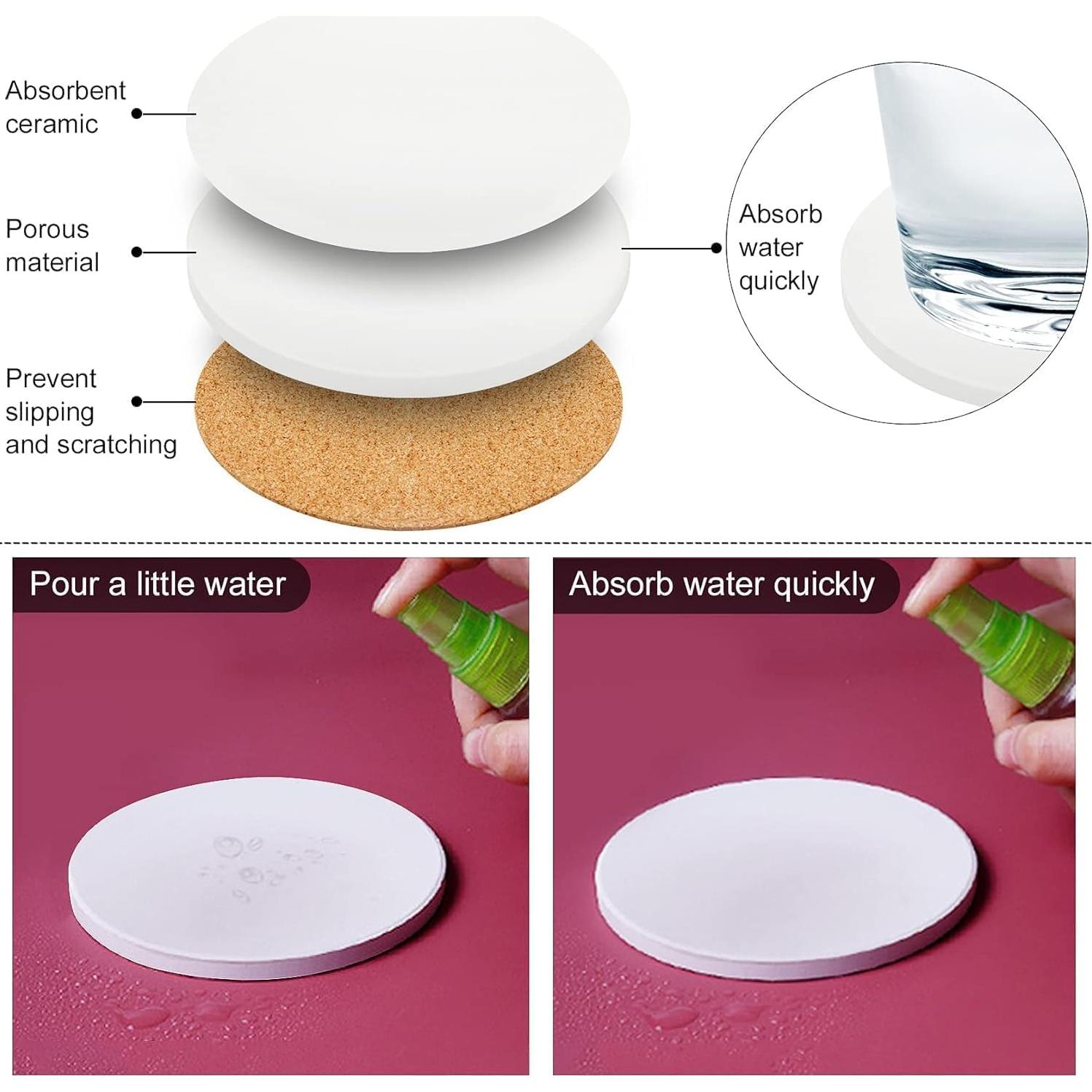 Azulejos de Cerámica Blancos 50 Pzs 10.16 cm para Manualidades