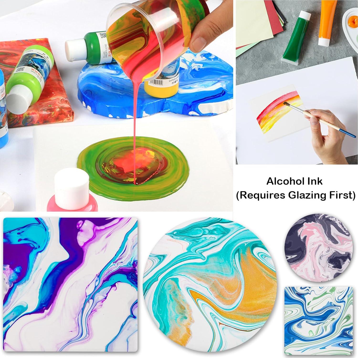 Azulejos de Cerámica Blancos 50 Pzs 10.16 cm para Manualidades