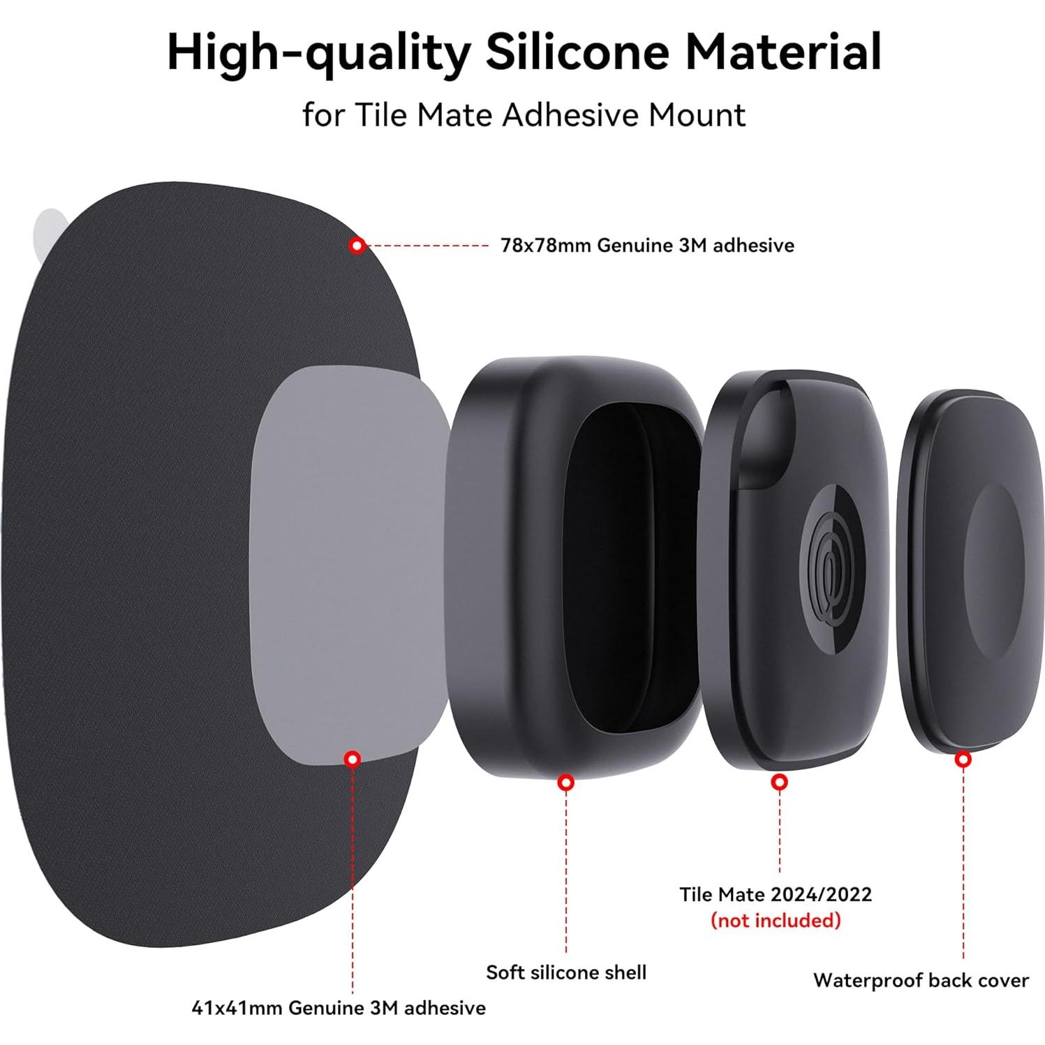 Soporte Adhesivo para Tile Mate DDJ - Paquete de 2, Impermeable