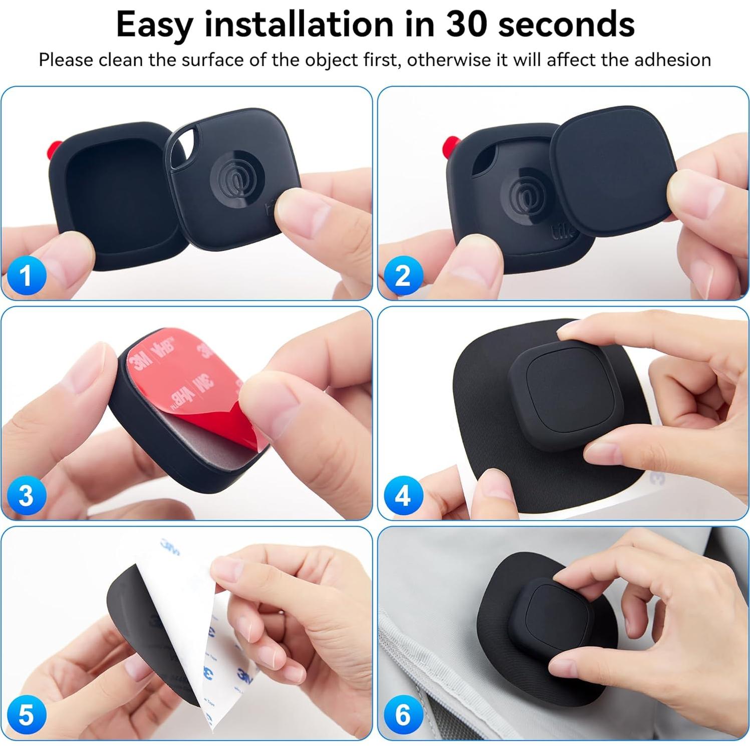 Soporte Adhesivo para Tile Mate DDJ - Paquete de 2, Impermeable