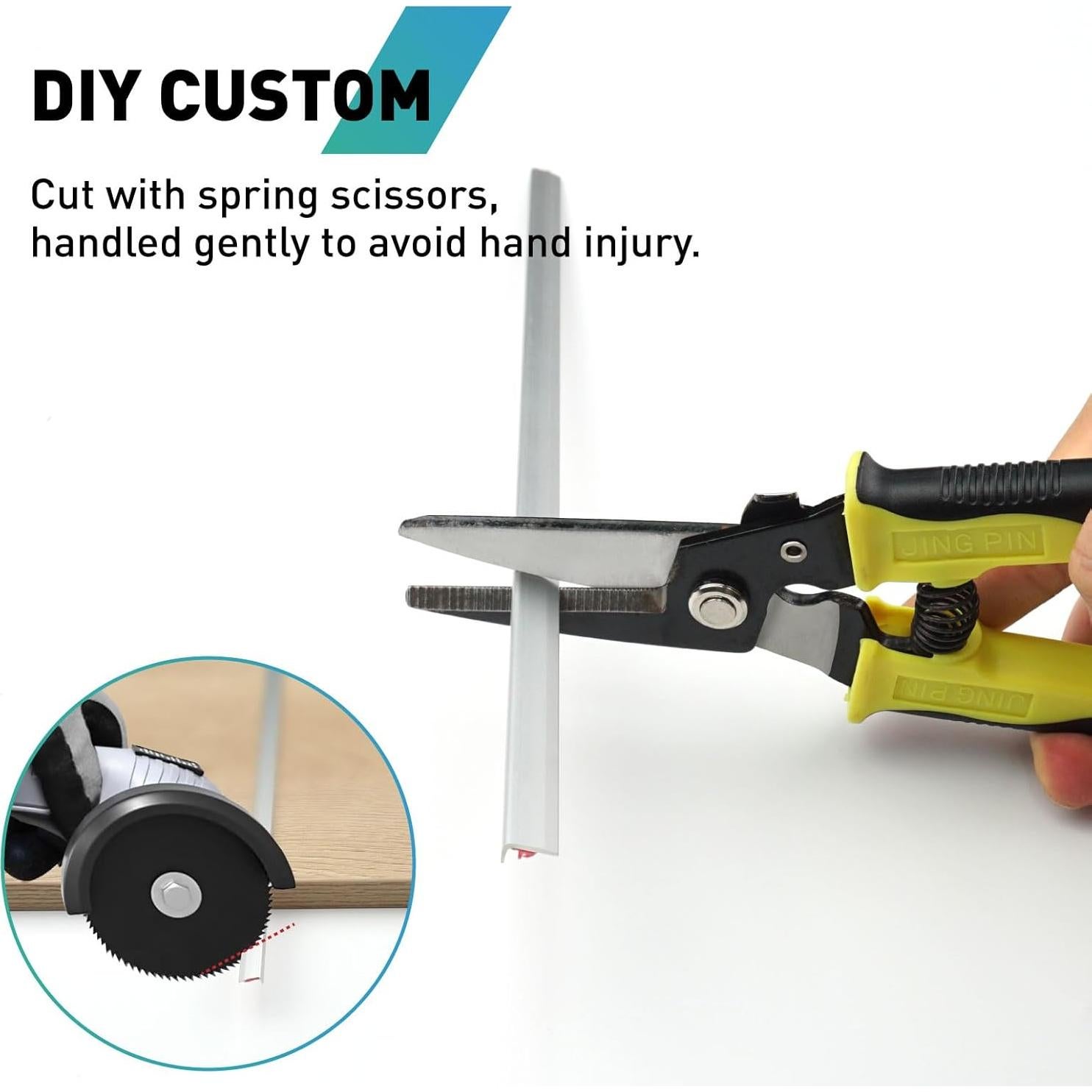 Bisel de Azulejo Autoadhesivo FCSOTSPS 10 Pcs 135 cm Plata Mate