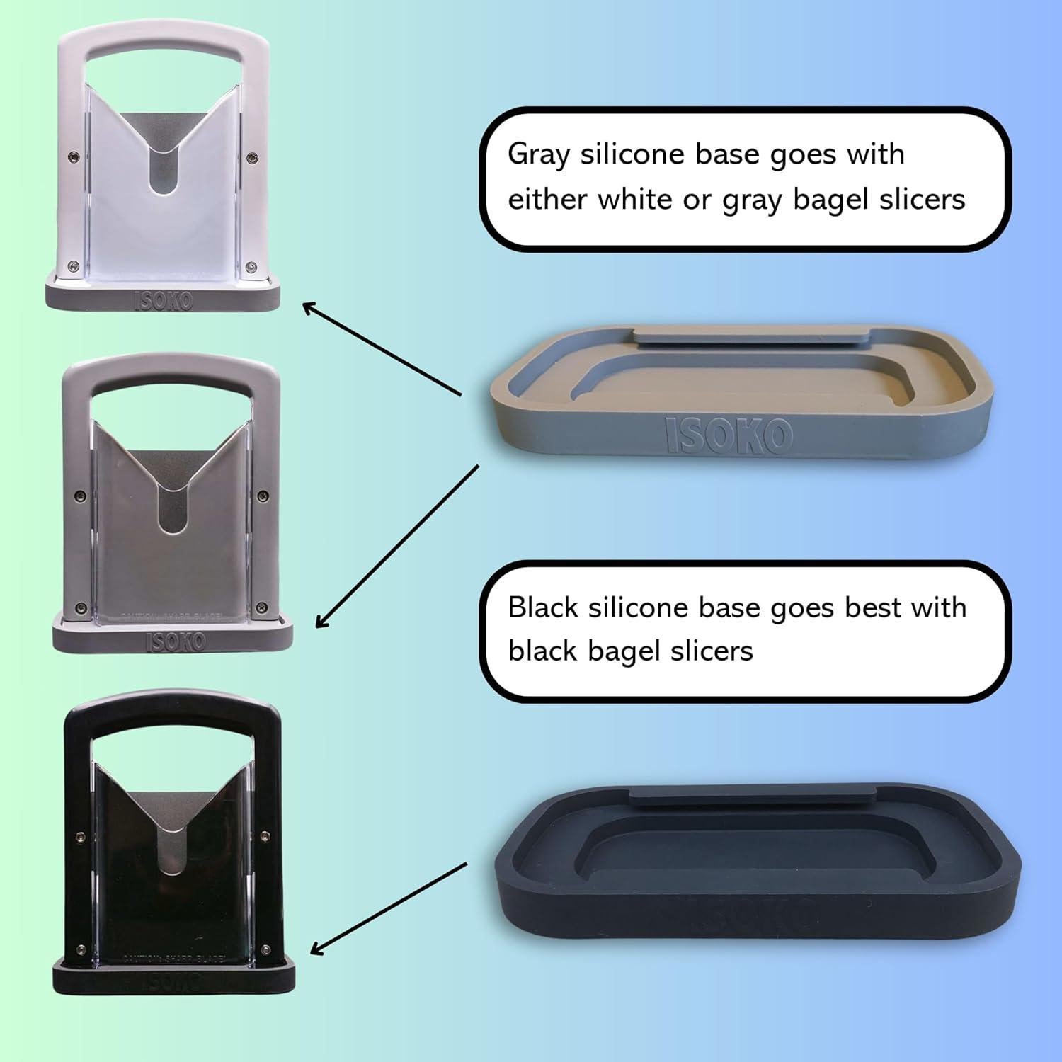 Base de Silicona Antideslizante Isoko para Cortador de Bagels