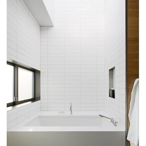 Azulejo Cerámico Blanco Mate Tenedos 10.8x40.6 cm Caja 1.39 m²