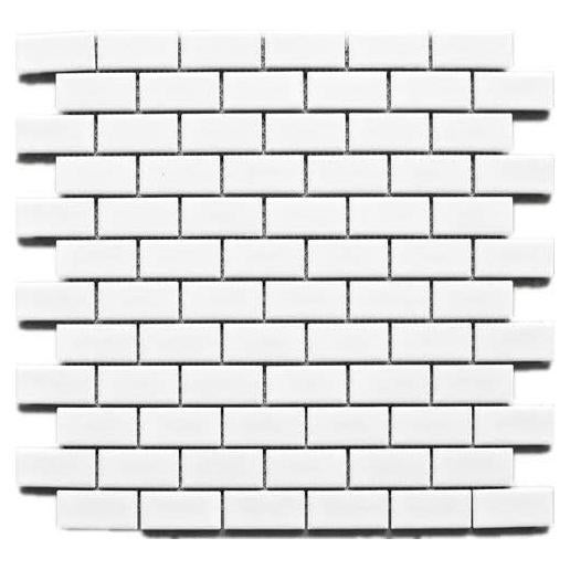 Azulejo de Porcelana Vogue Blanco 2.54x5.08 cm Mate - Paquete de 10