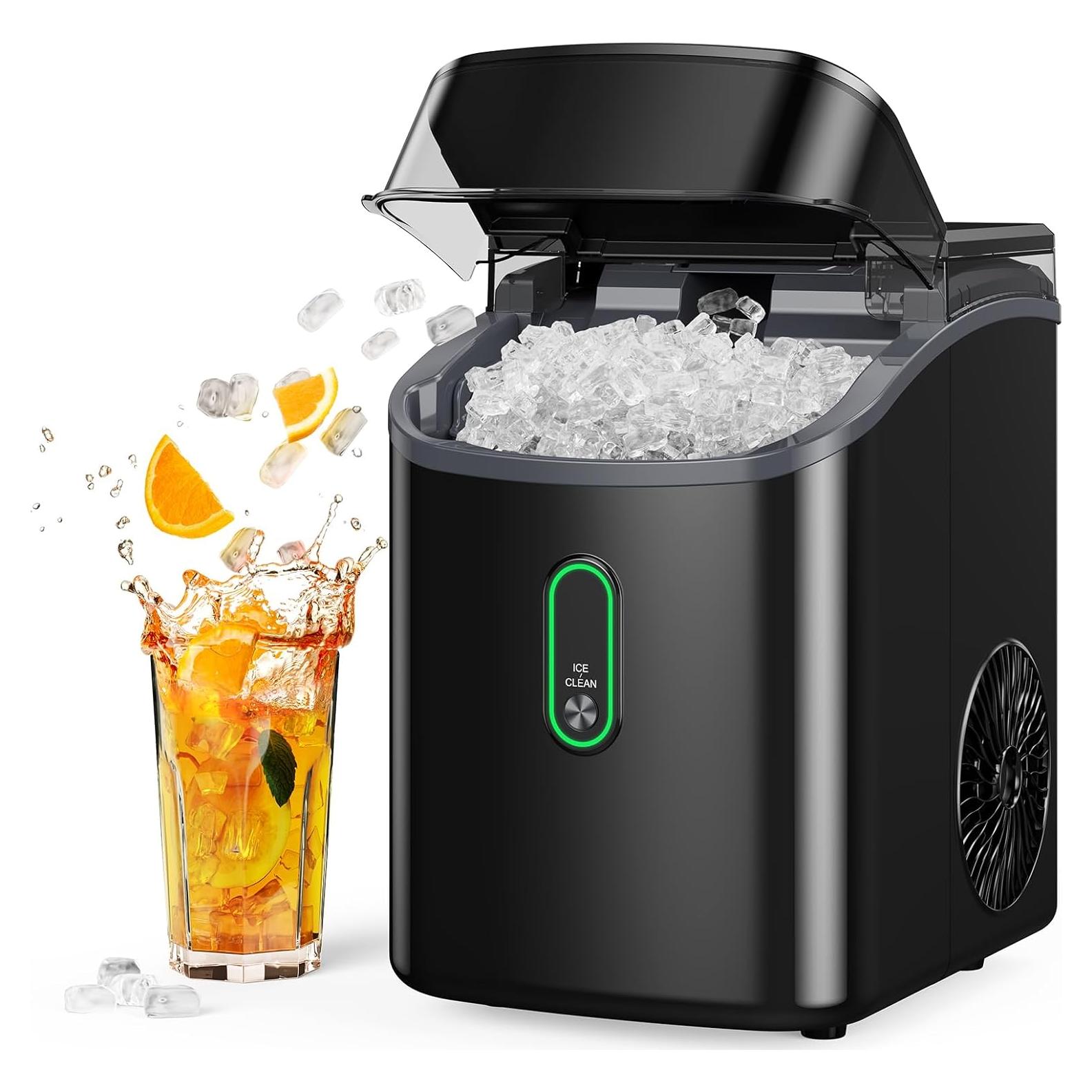 Fabricador de Hielo Nugget Totnz TZIM24B 33lbs Negro