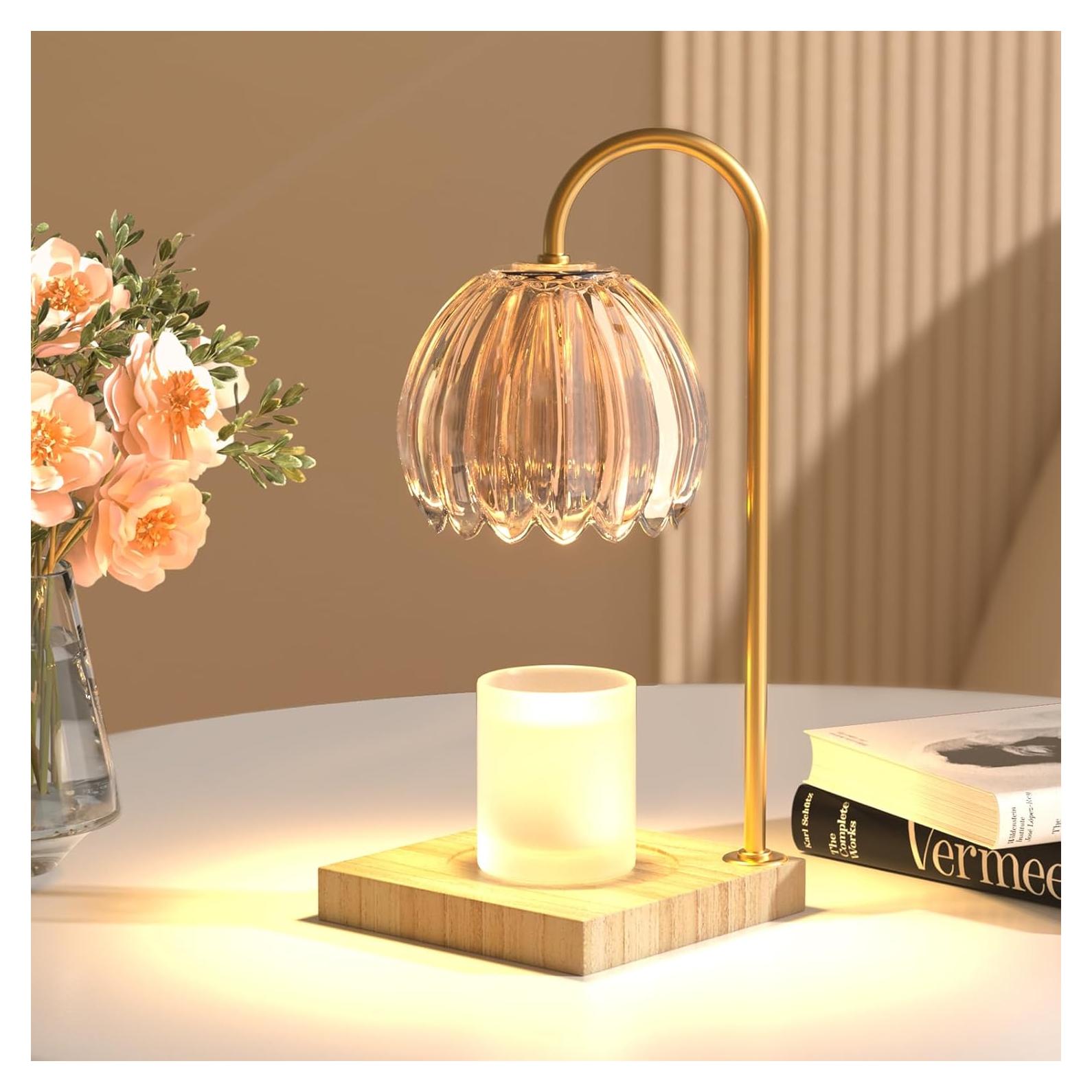 Lámpara Calentadora de Velas YIEELOG Ámbar Vintage 50W