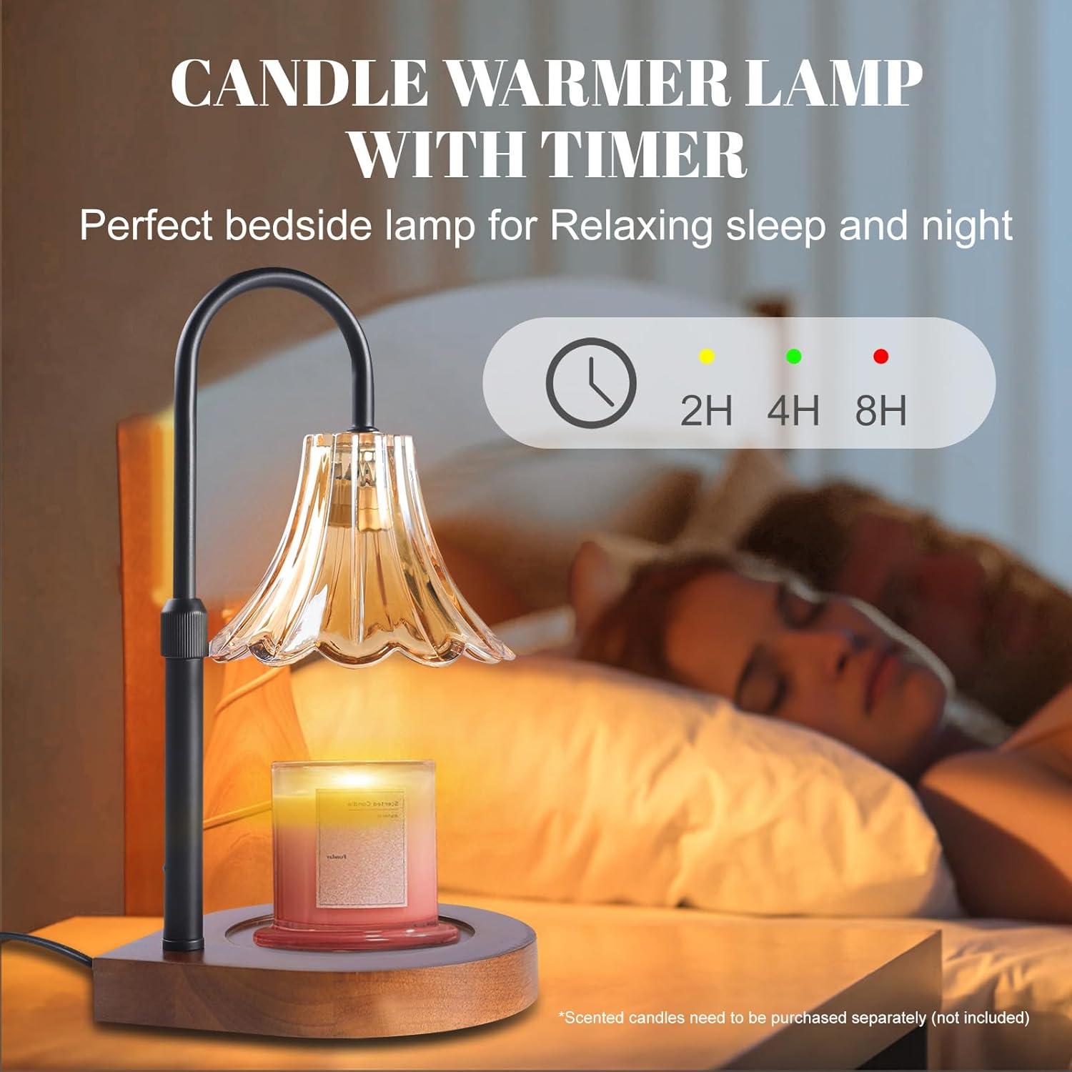 Lámpara Calentadora de Velas EJF Vintage con Temporizador 50W