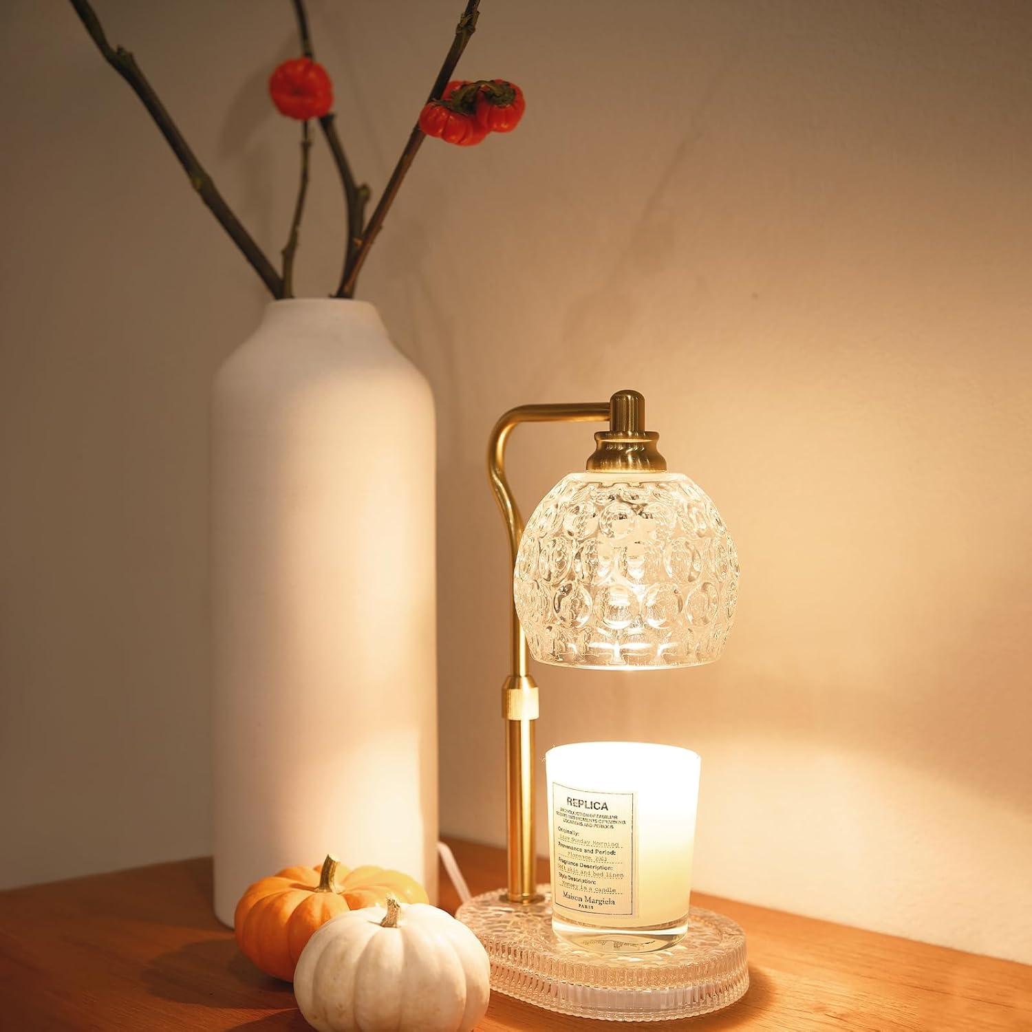 Lámpara Calentadora de Velas NeatGlow Oro Ajustable 50W
