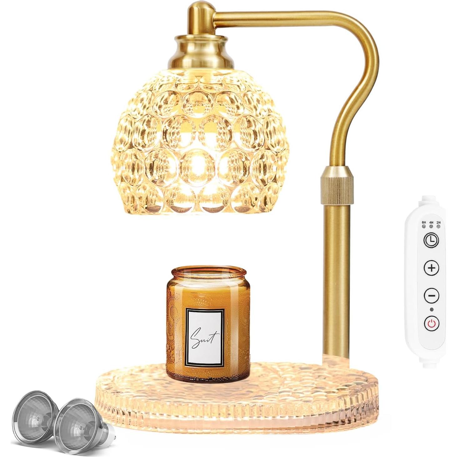 Lámpara Calentadora de Velas NeatGlow Oro Ajustable 50W