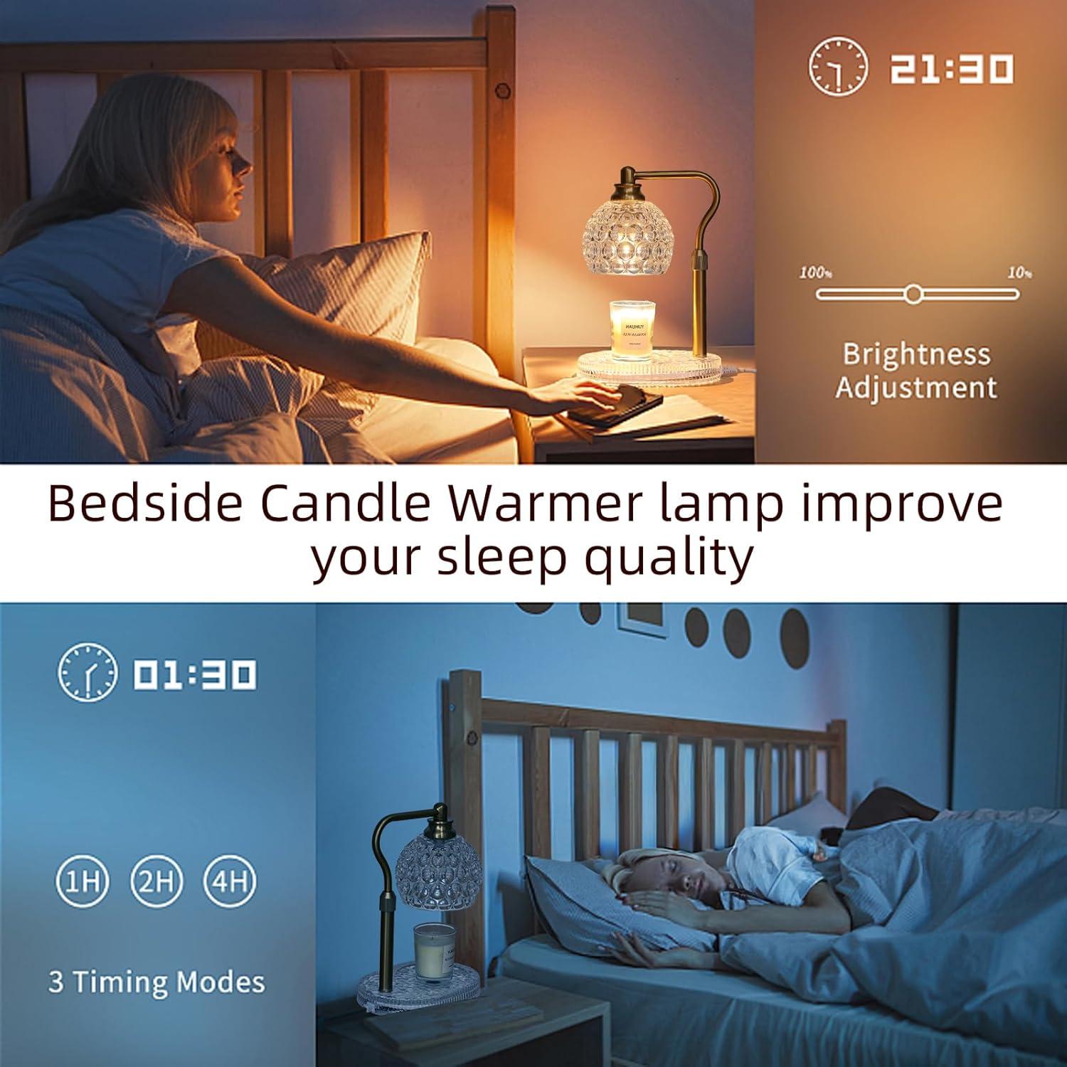 Lámpara Calentadora de Velas NeatGlow Oro Ajustable 50W