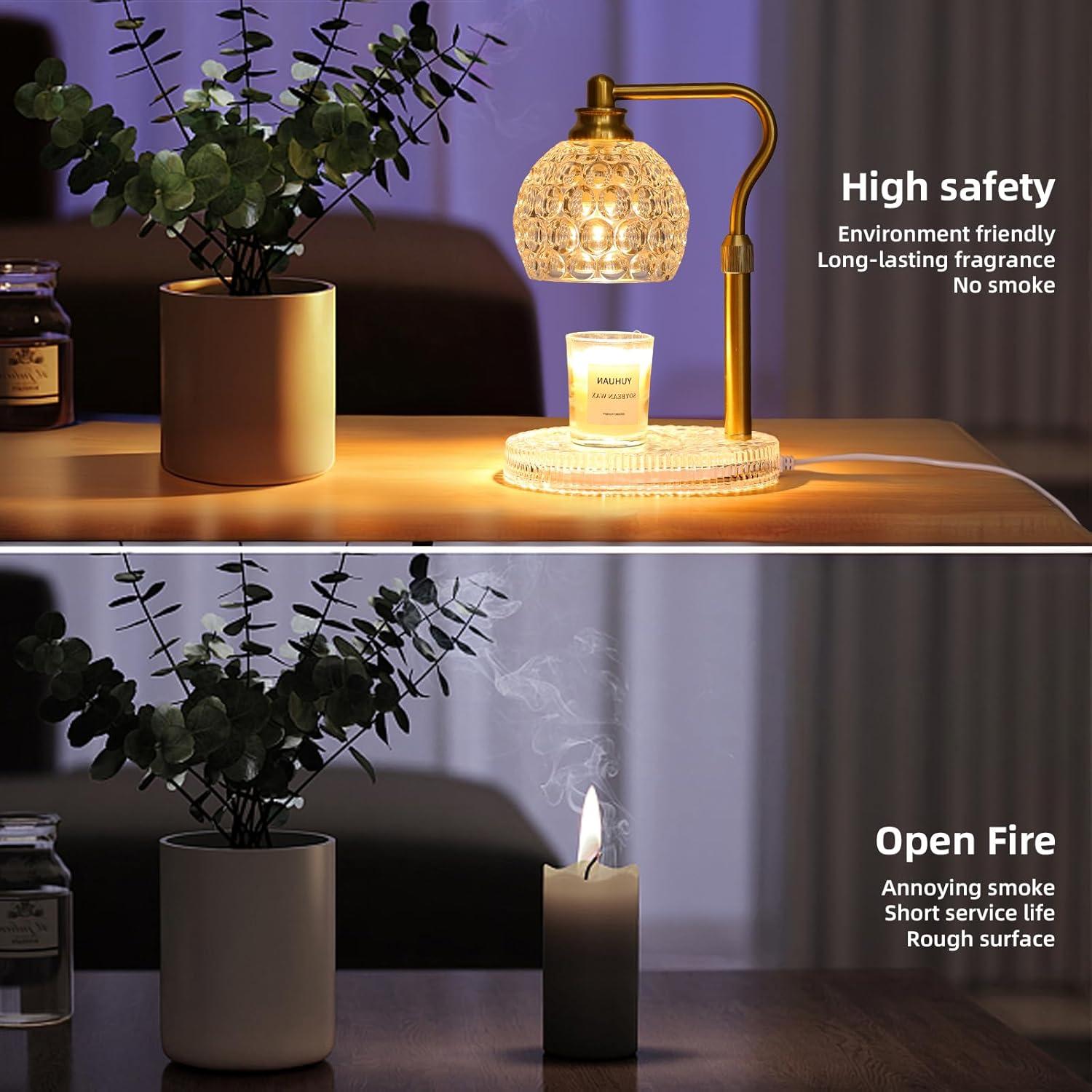 Lámpara Calentadora de Velas NeatGlow Oro Ajustable 50W