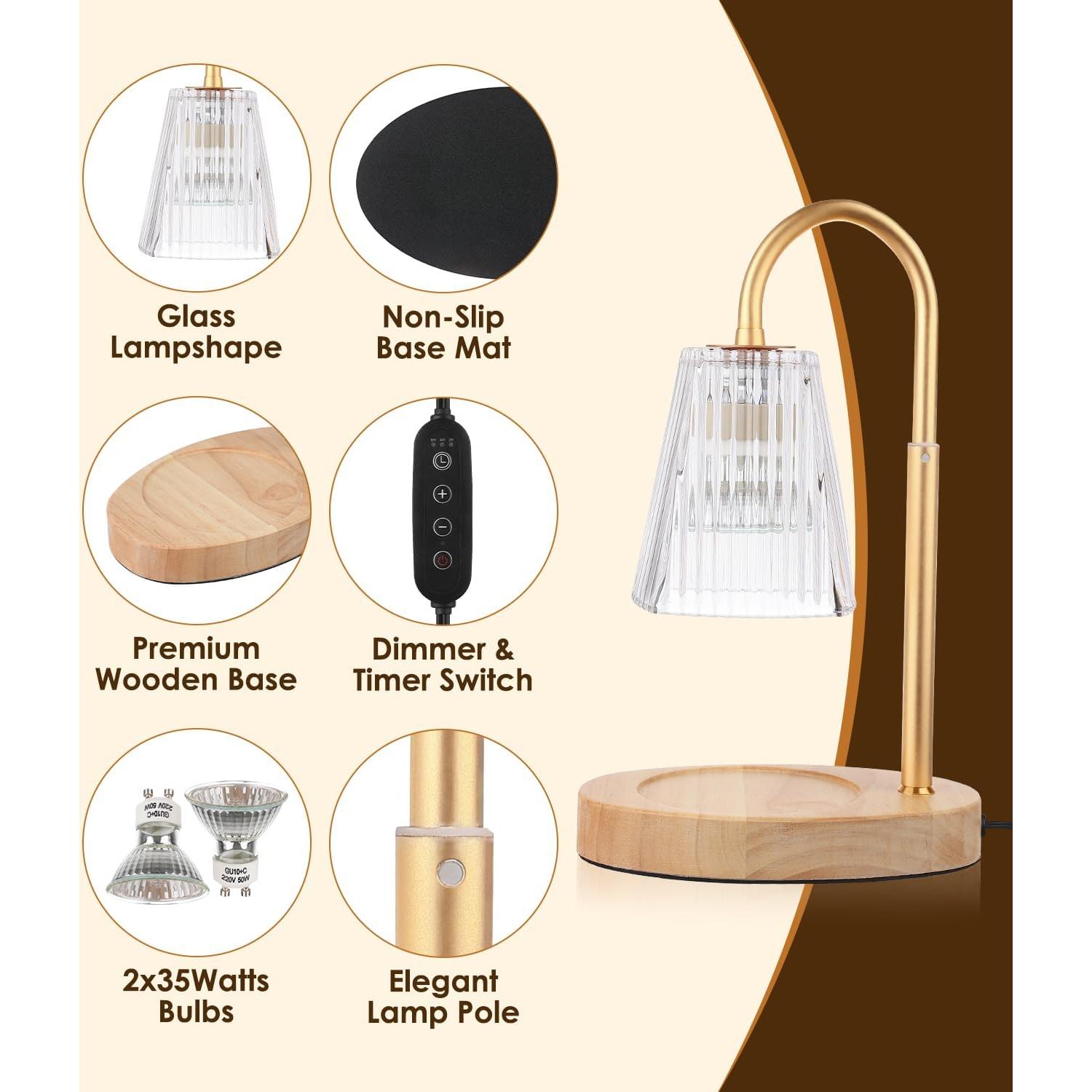 Lámpara Calentadora de Velas Vanranger con Temporizador y Altura Ajustable