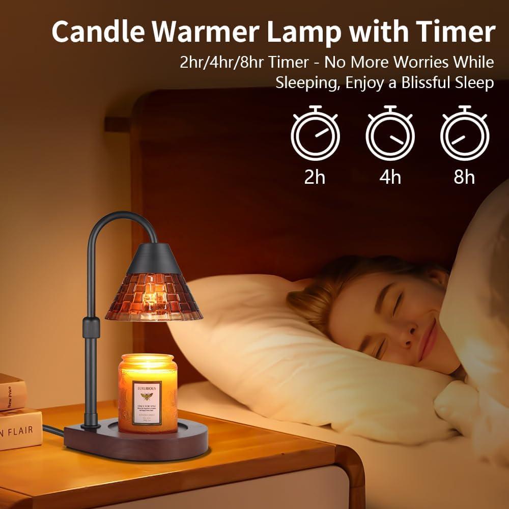 Lámpara Calentadora de Velas Nawaza con Temporizador 28 cm