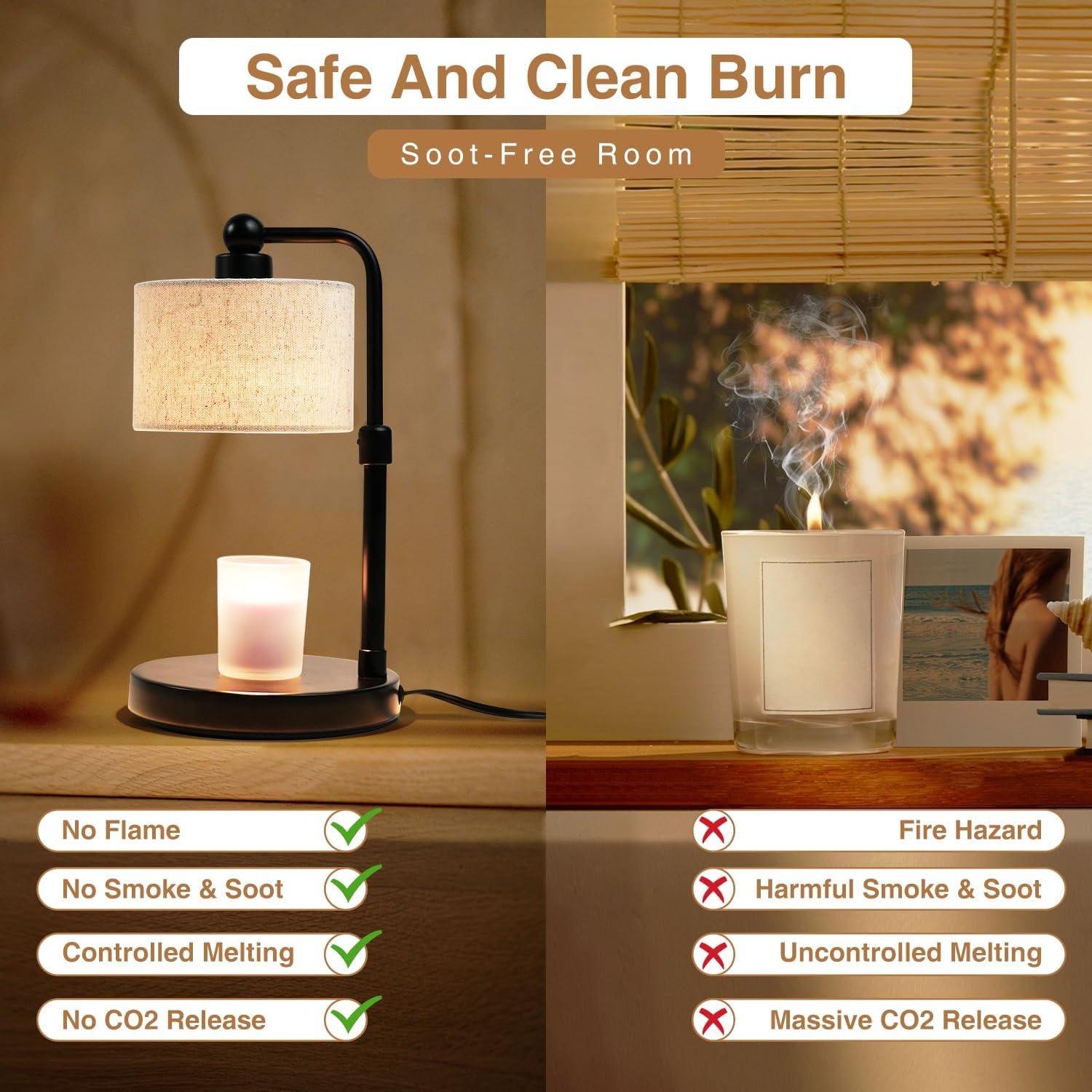 Lámpara Calentadora de Velas Bingyouth con Temporizador 160W