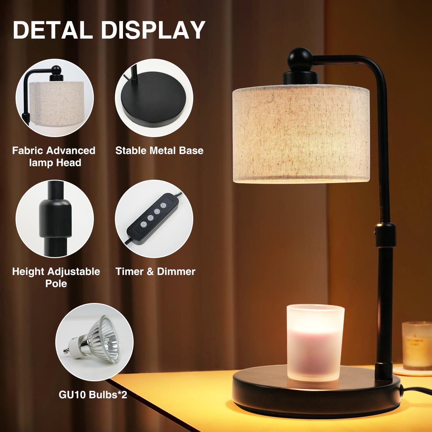 Lámpara Calentadora de Velas Bingyouth con Temporizador 160W