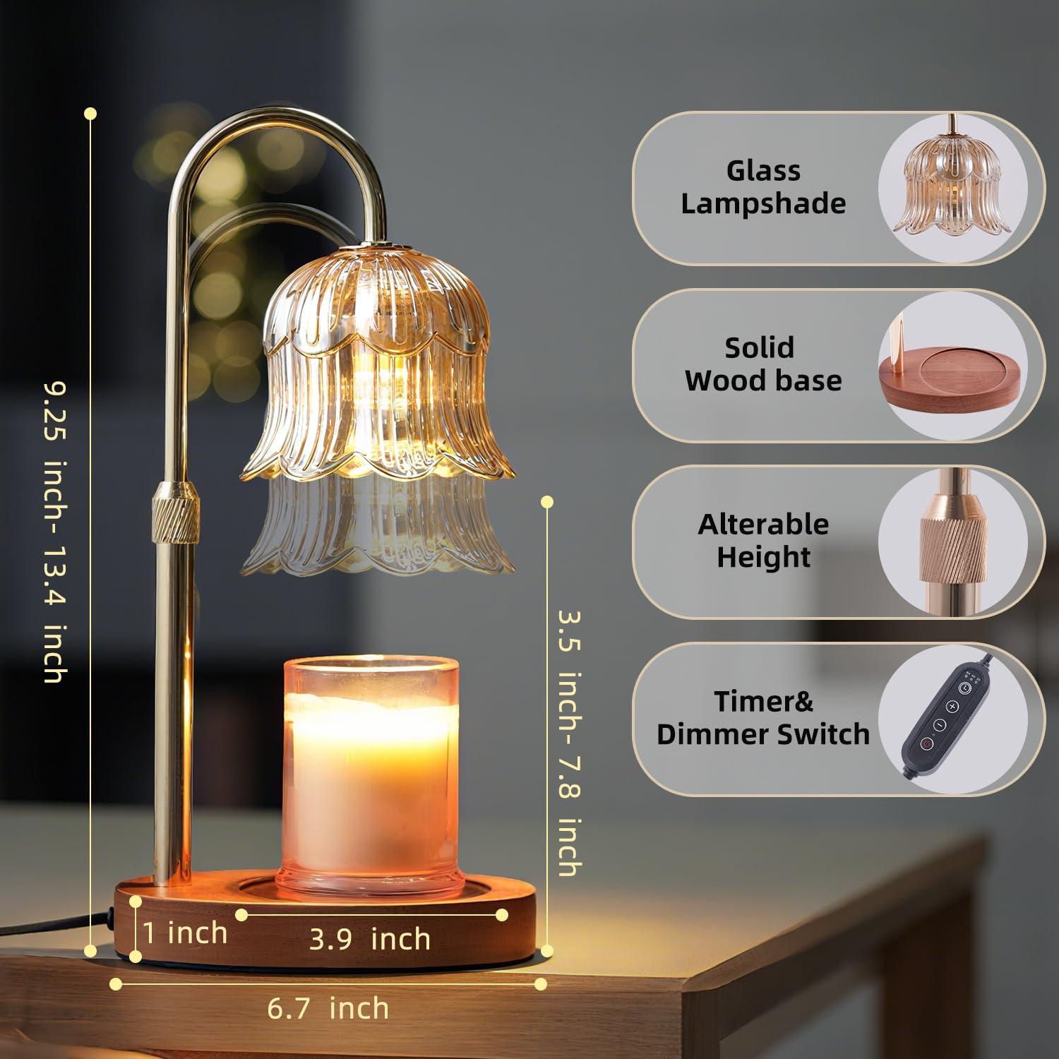 Lámpara Calentadora de Velas CRMILL CXRLD-001 Ámbar Floral