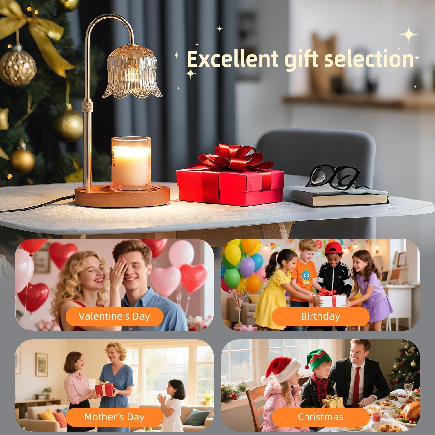 Lámpara Calentadora de Velas CRMILL CXRLD-001 Ámbar Floral