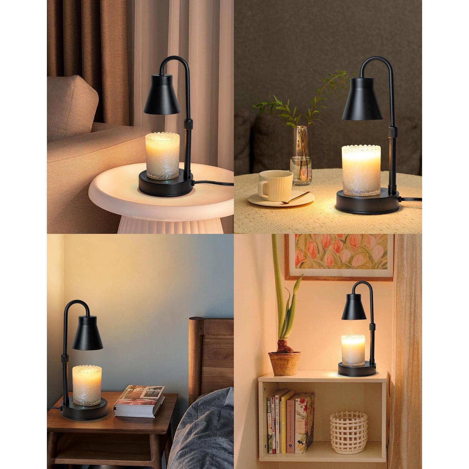 Lámpara Calentadora de Velas Elenhome 2 Paquetes Altura Ajustable