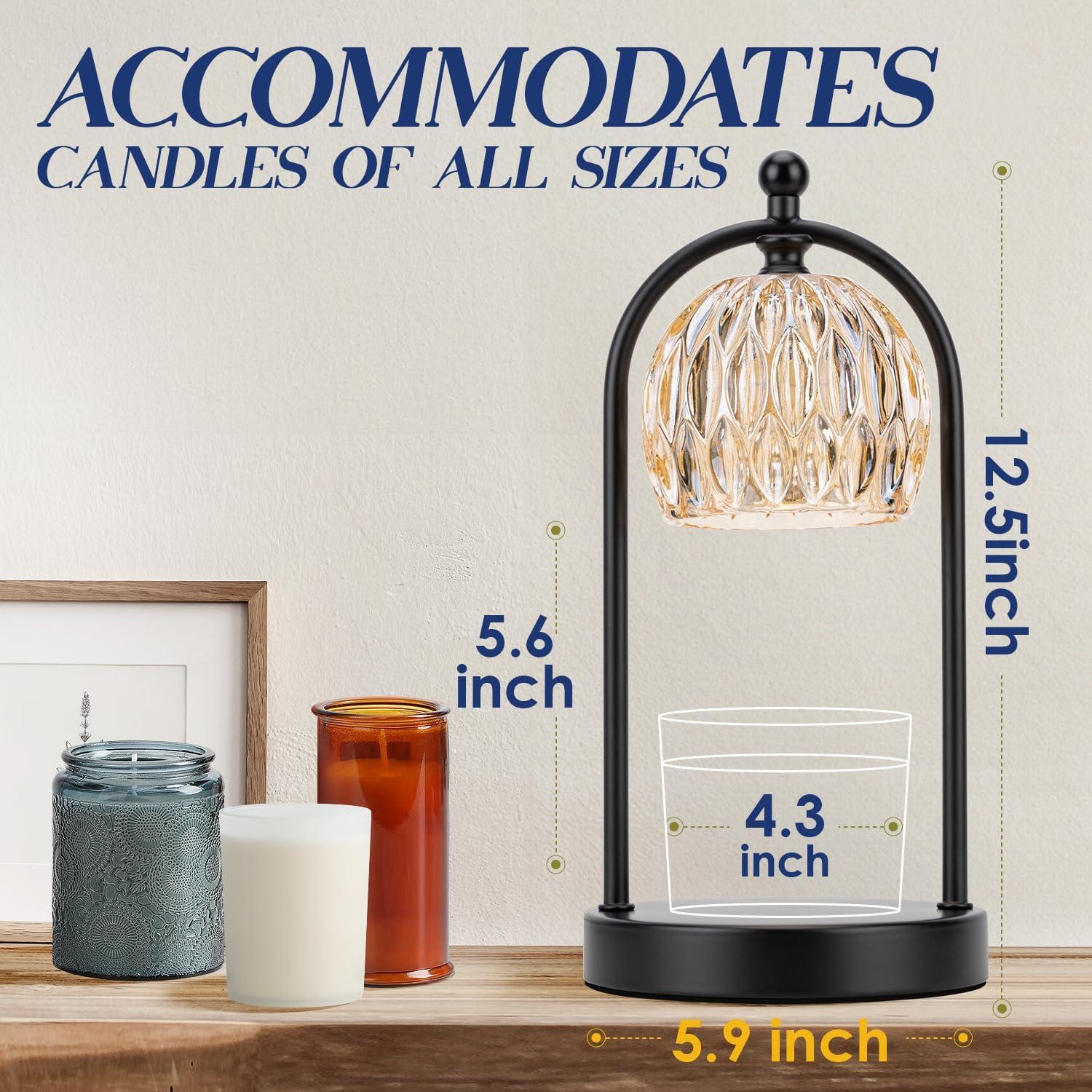 Lámpara Calentadora de Velas Soilsiu con Temporizador y 2 Bombillas