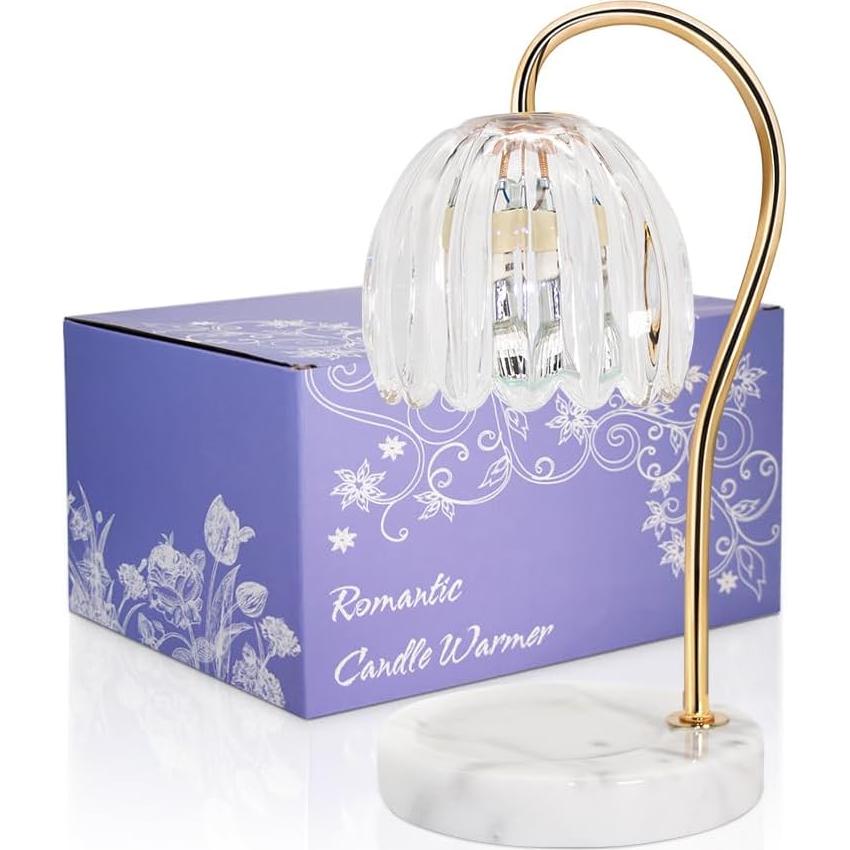 Lámpara Calentadora de Velas TUOTGOYEZ con Base de Mármol