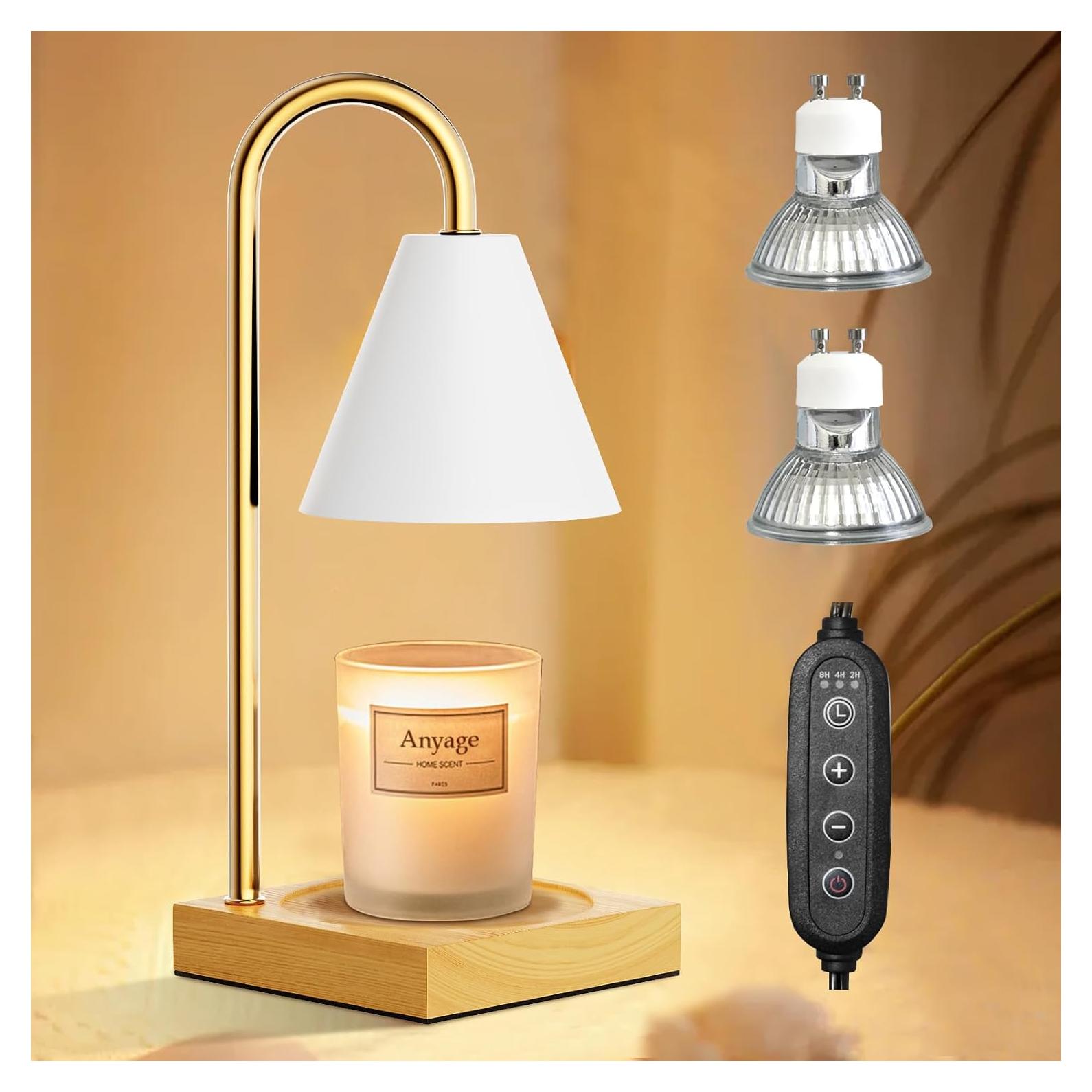 Lámpara Calentadora de Velas Anyage CL, Regulable 50W, Blanca