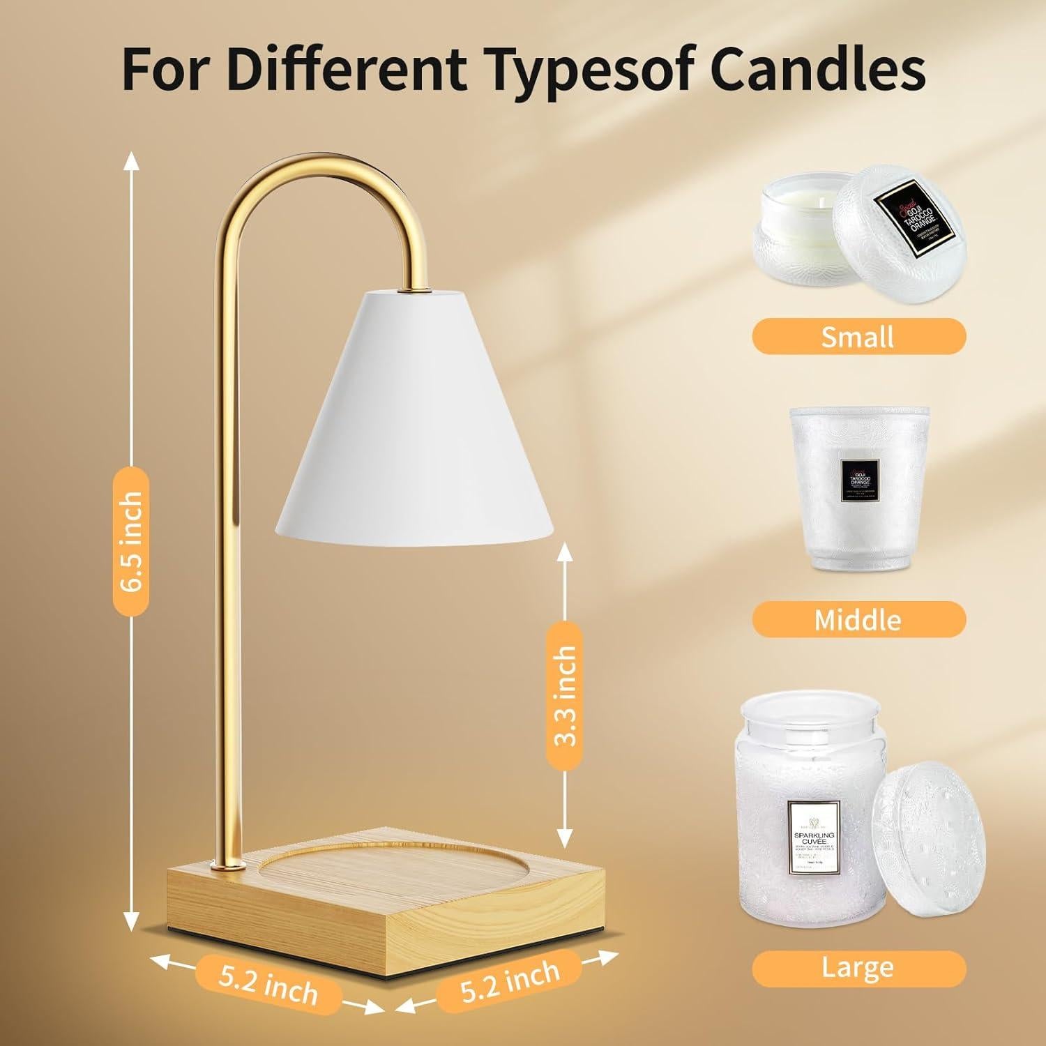 Lámpara Calentadora de Velas Anyage CL, Regulable 50W, Blanca