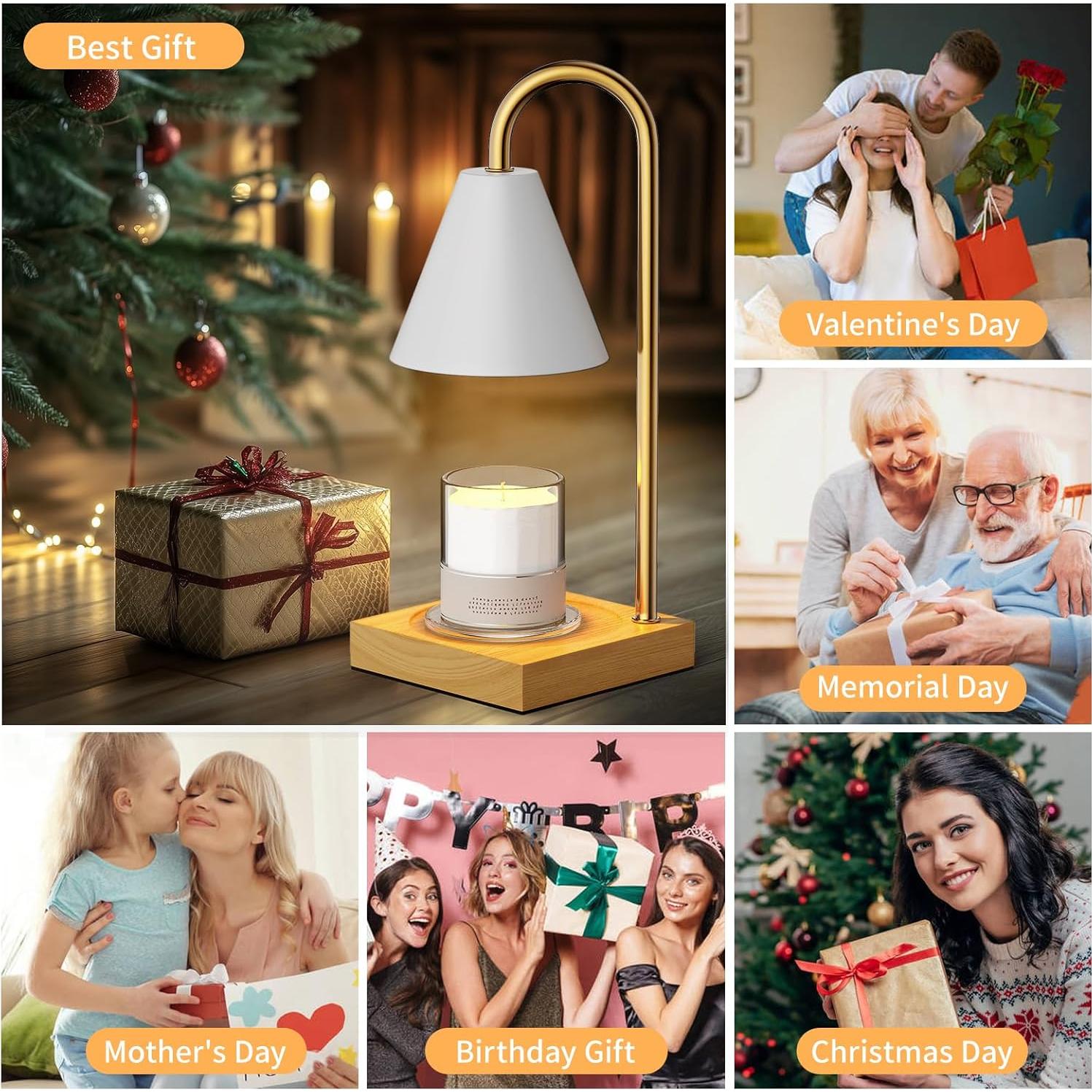 Lámpara Calentadora de Velas Anyage CL, Regulable 50W, Blanca