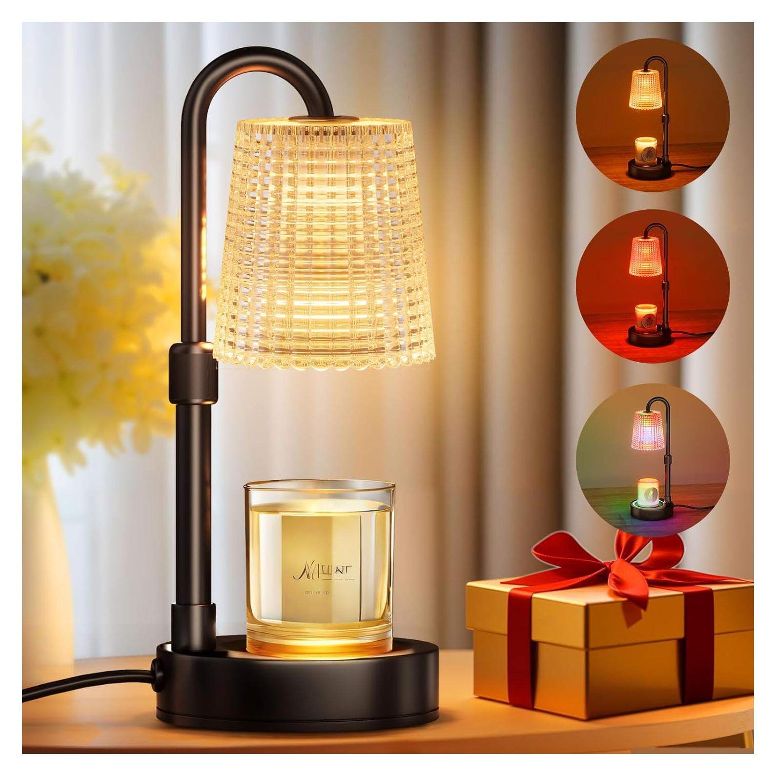 Lámpara Calentadora de Velas KPBOTL Ajustable RGB y Blanco Cálido