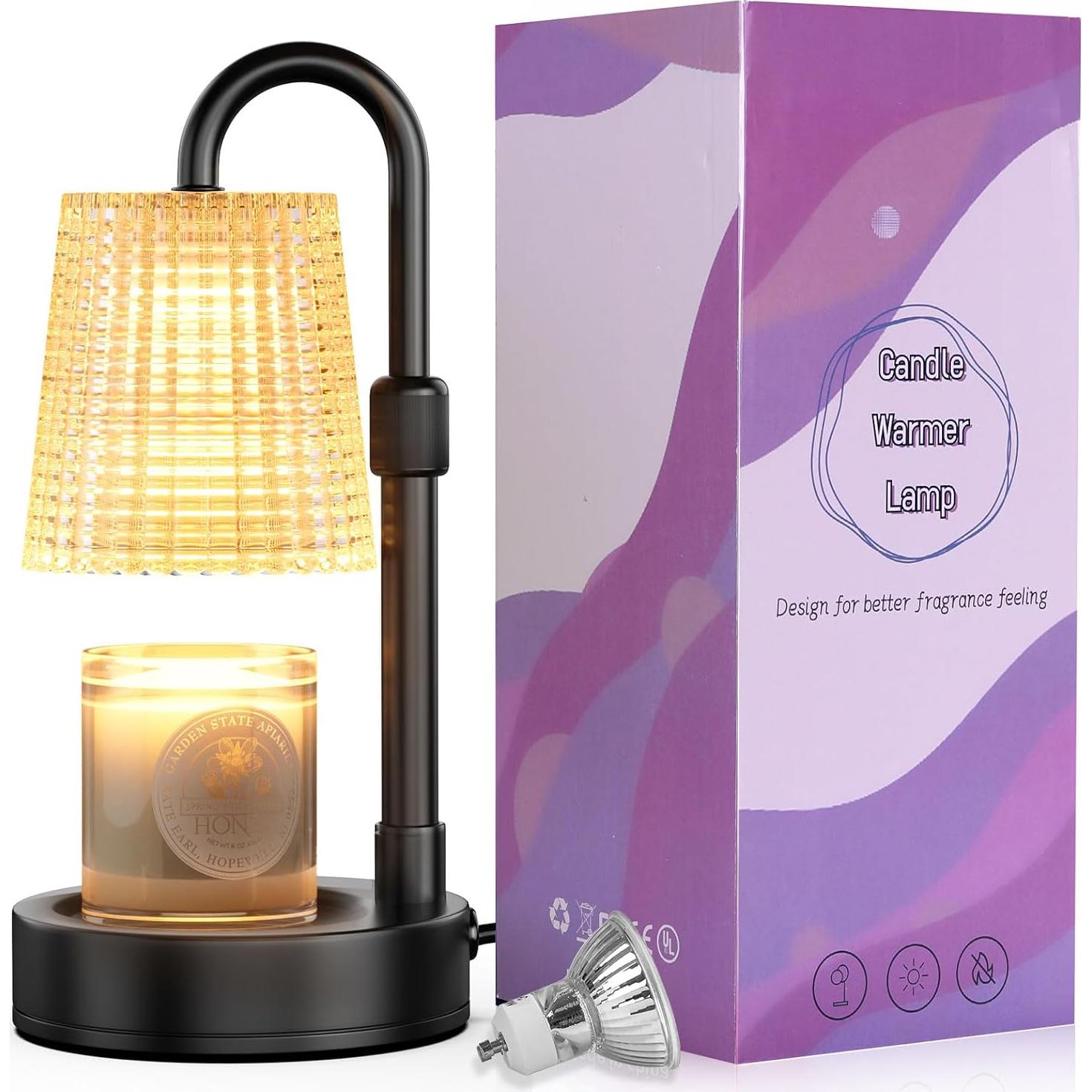 Lámpara Calentadora de Velas KPBOTL Ajustable RGB y Blanco Cálido