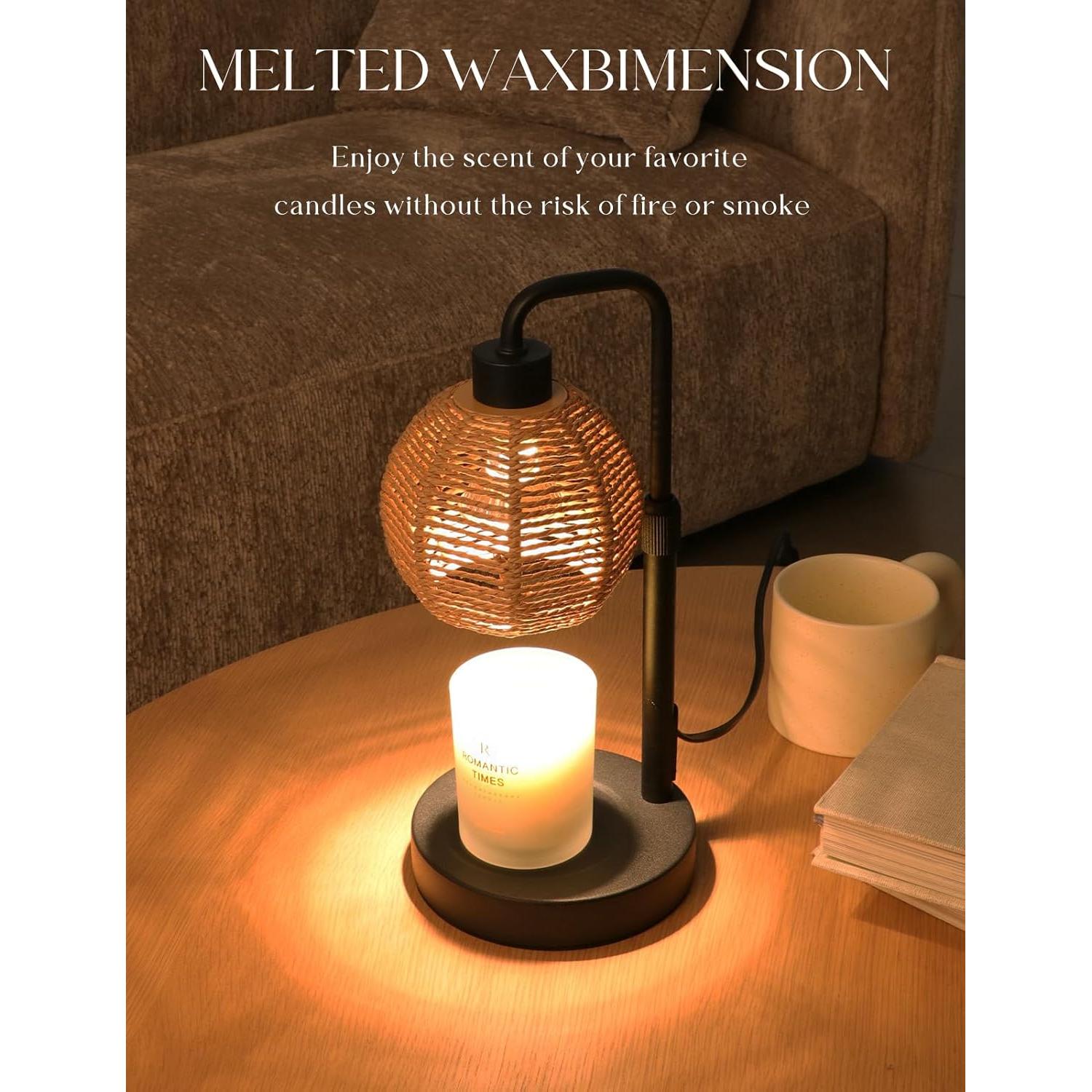 Lámpara Calentadora de Velas Yohonk con Temporizador y Brillo Ajustable