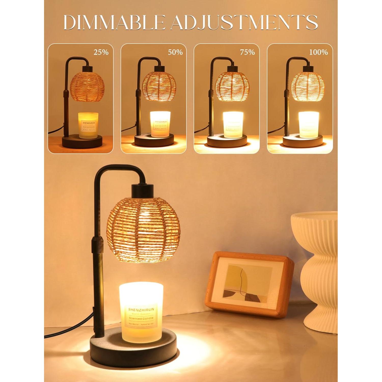 Lámpara Calentadora de Velas Yohonk con Temporizador y Brillo Ajustable