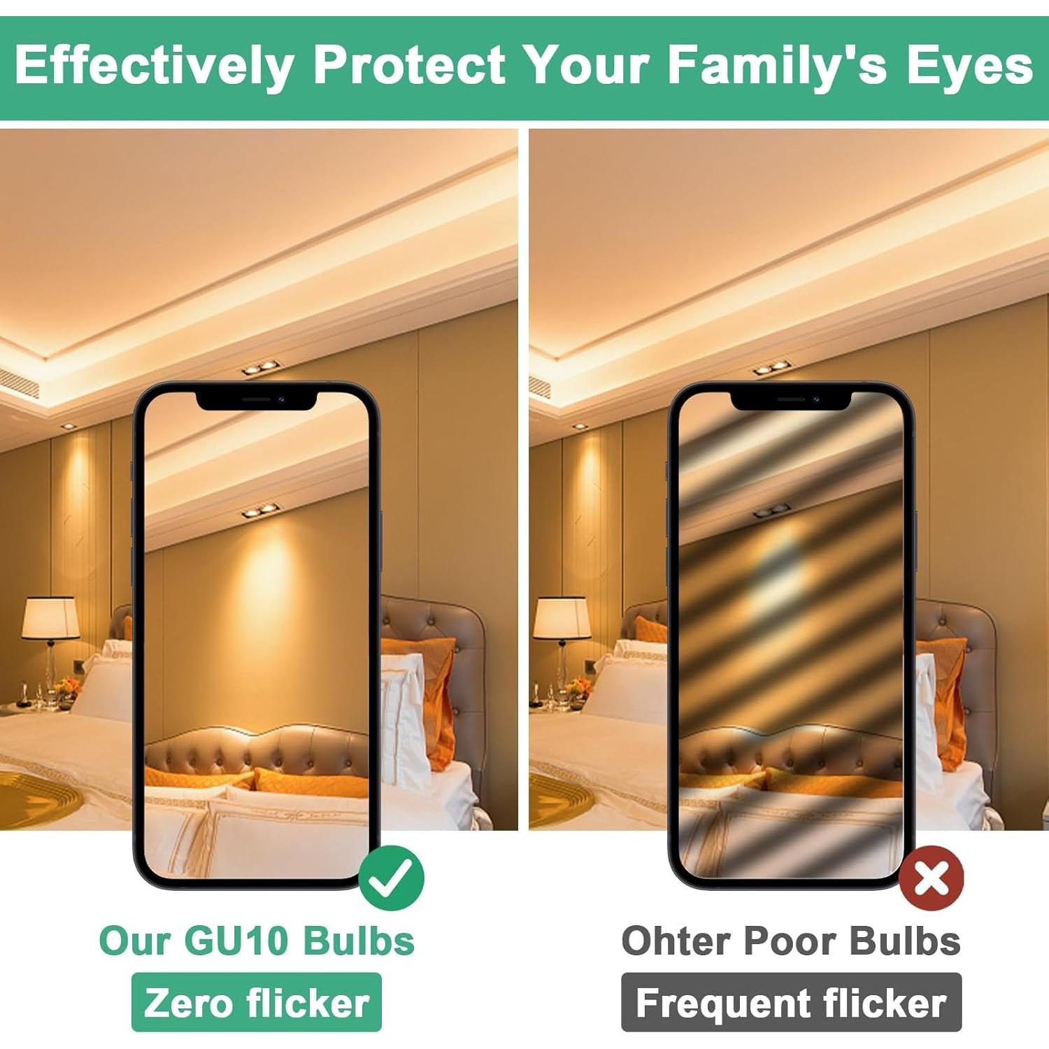 Bombilla Halógena GU10 Godonlif 50W 2700K Regulable Paquete 6