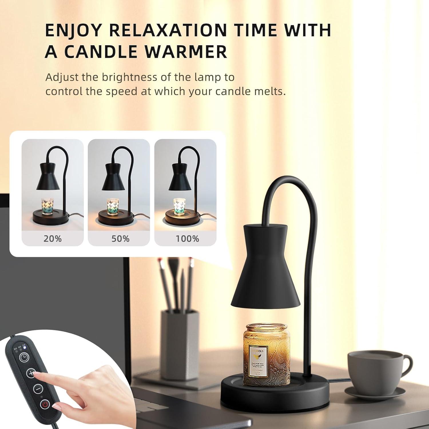 Lámpara Calentadora de Velas LALISU Regulable 50W Negro