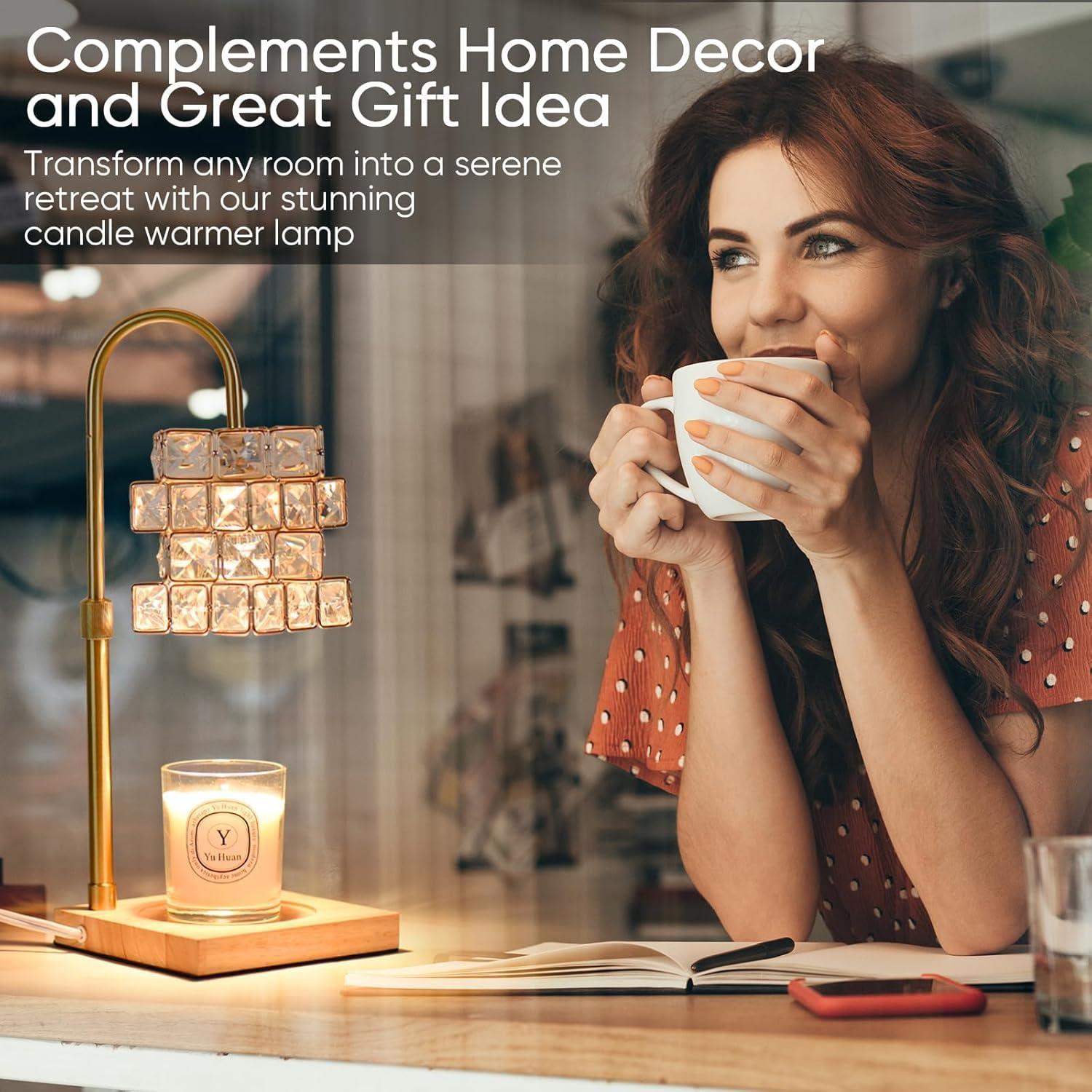 Lámpara Calentadora de Velas Alpharan con Temporizador 37cm