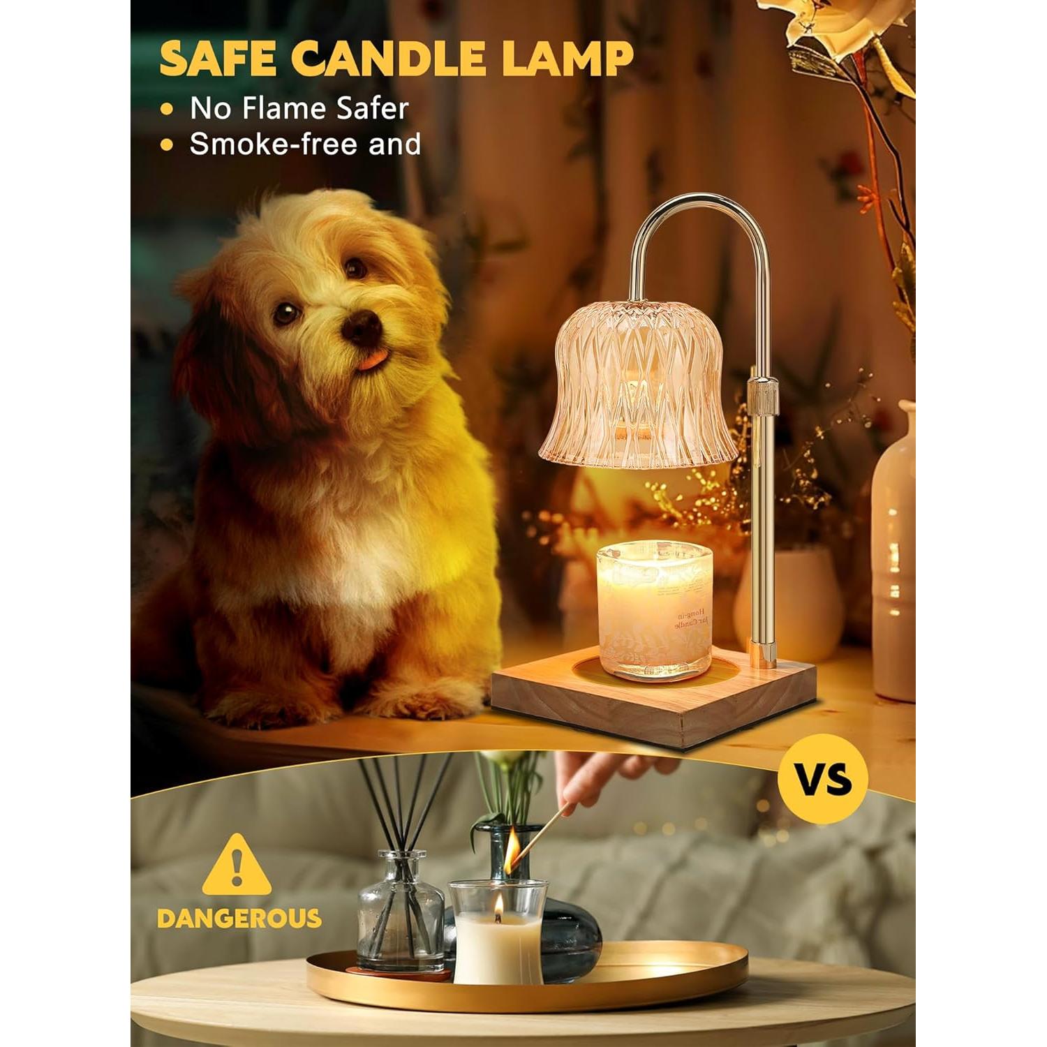 Lámpara Calentadora de Velas ZMZDP Ajustable con Temporizador