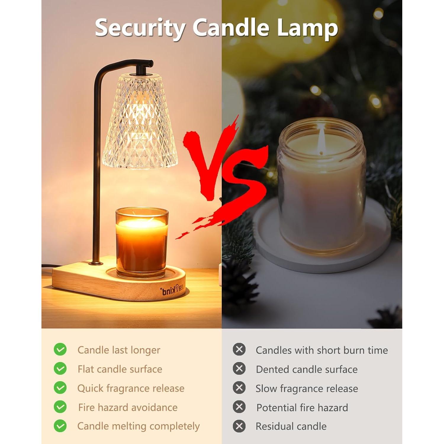 Lámpara Calentadora de Velas Eléctrica Leakind con Temporizador