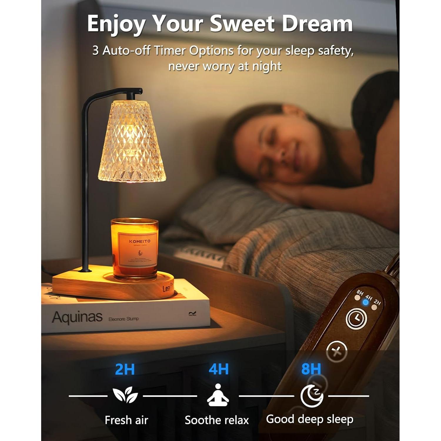 Lámpara Calentadora de Velas Eléctrica Leakind con Temporizador