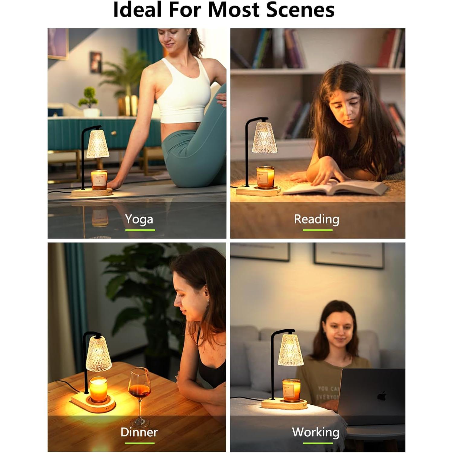 Lámpara Calentadora de Velas Eléctrica Leakind con Temporizador