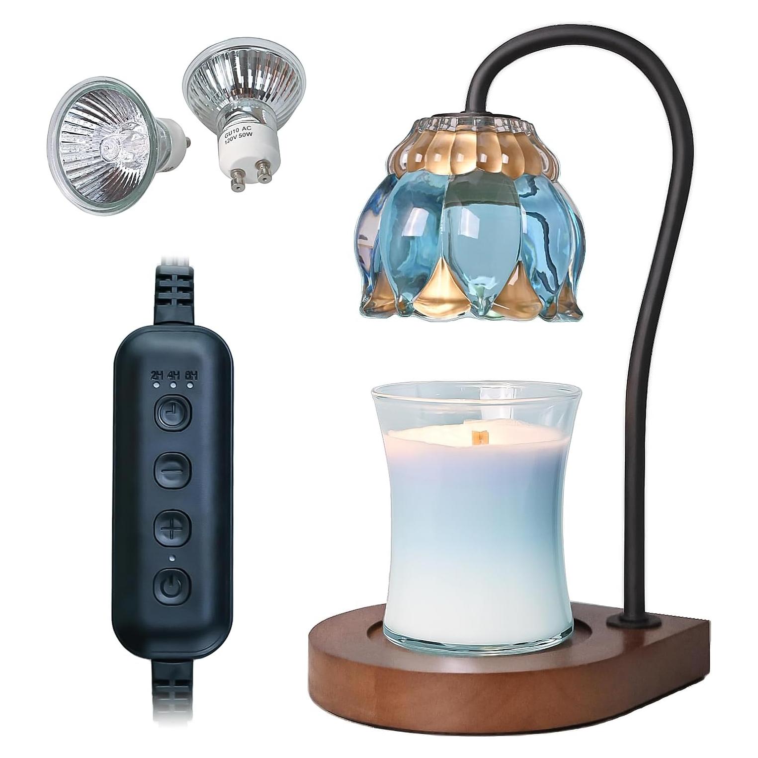 Lámpara Calentadora de Velas PPZHAVG Azul Cielo 50W con Temporizador