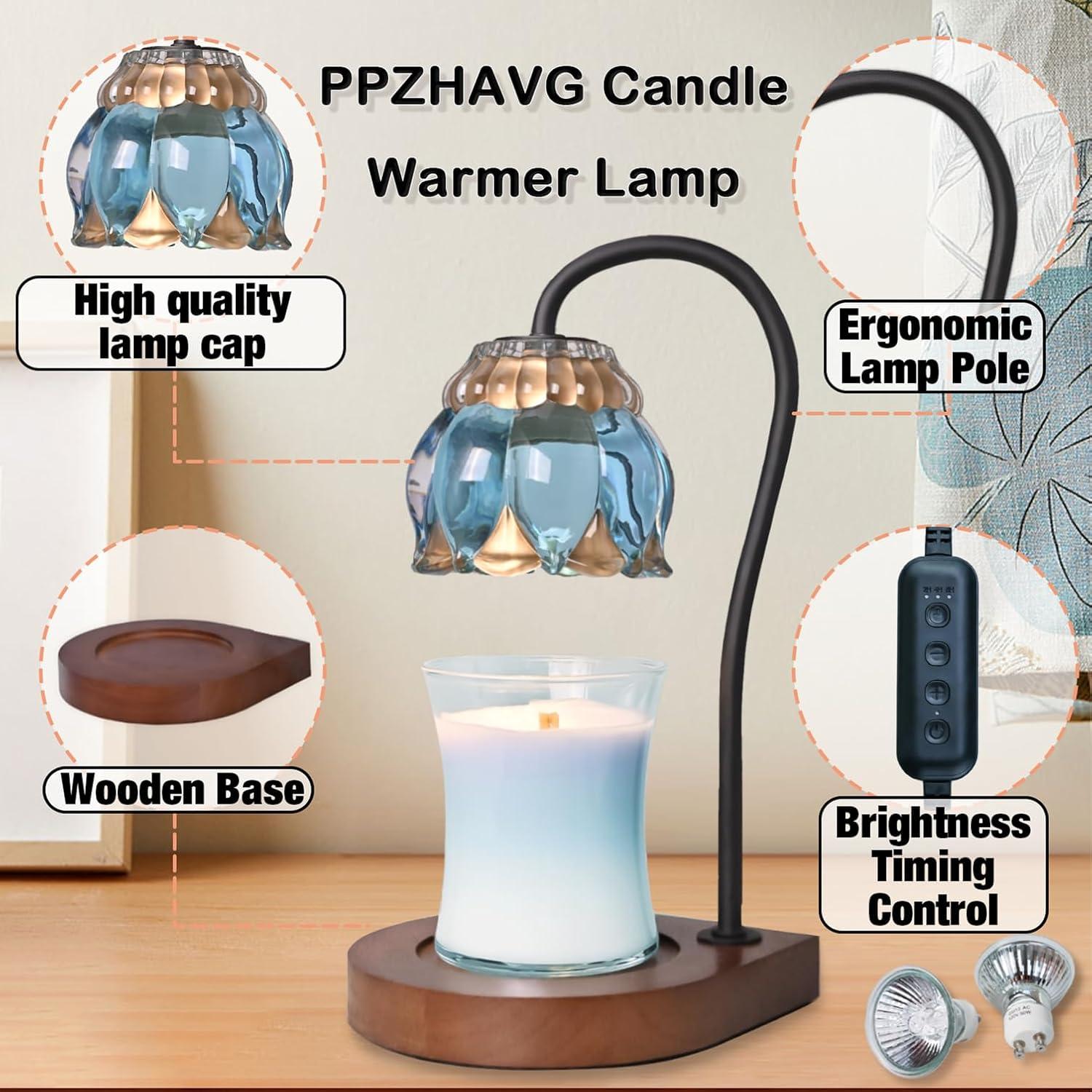 Lámpara Calentadora de Velas PPZHAVG Azul Cielo 50W con Temporizador