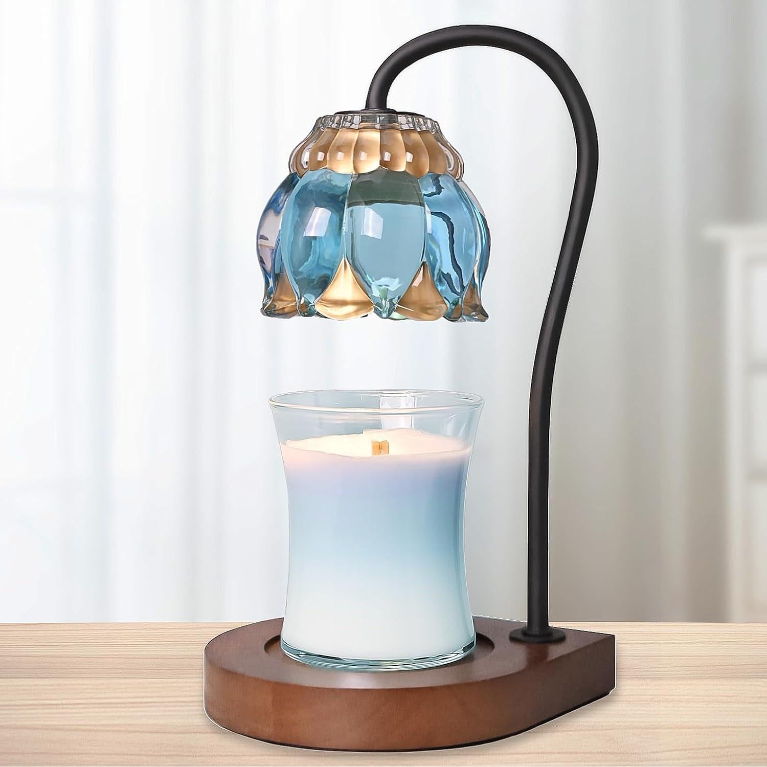 Lámpara Calentadora de Velas PPZHAVG Azul Cielo 50W con Temporizador