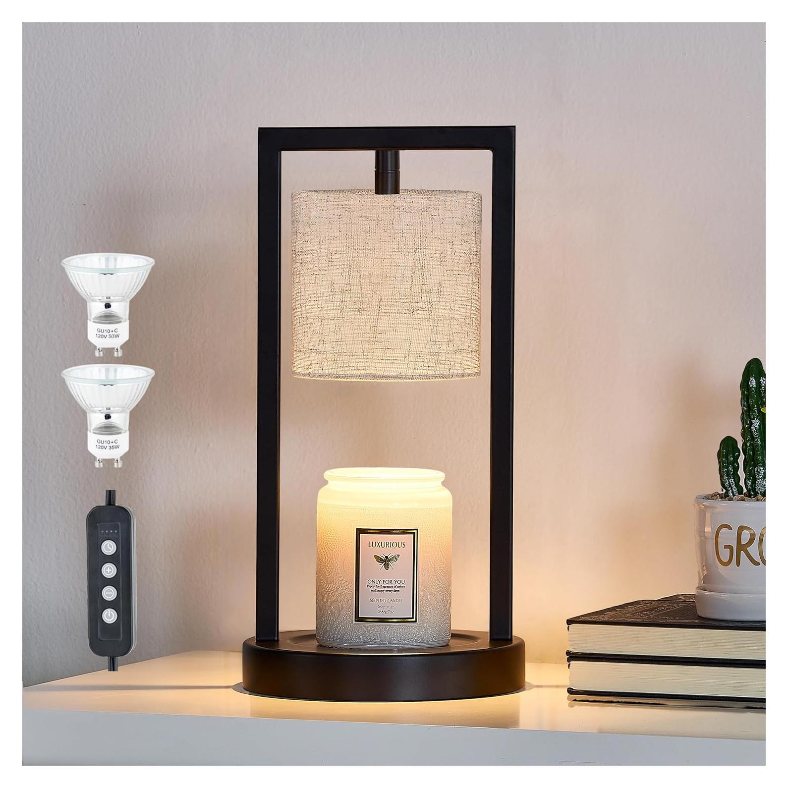 Lámpara Calentadora de Velas GyroVu Negra 35W con Temporizador