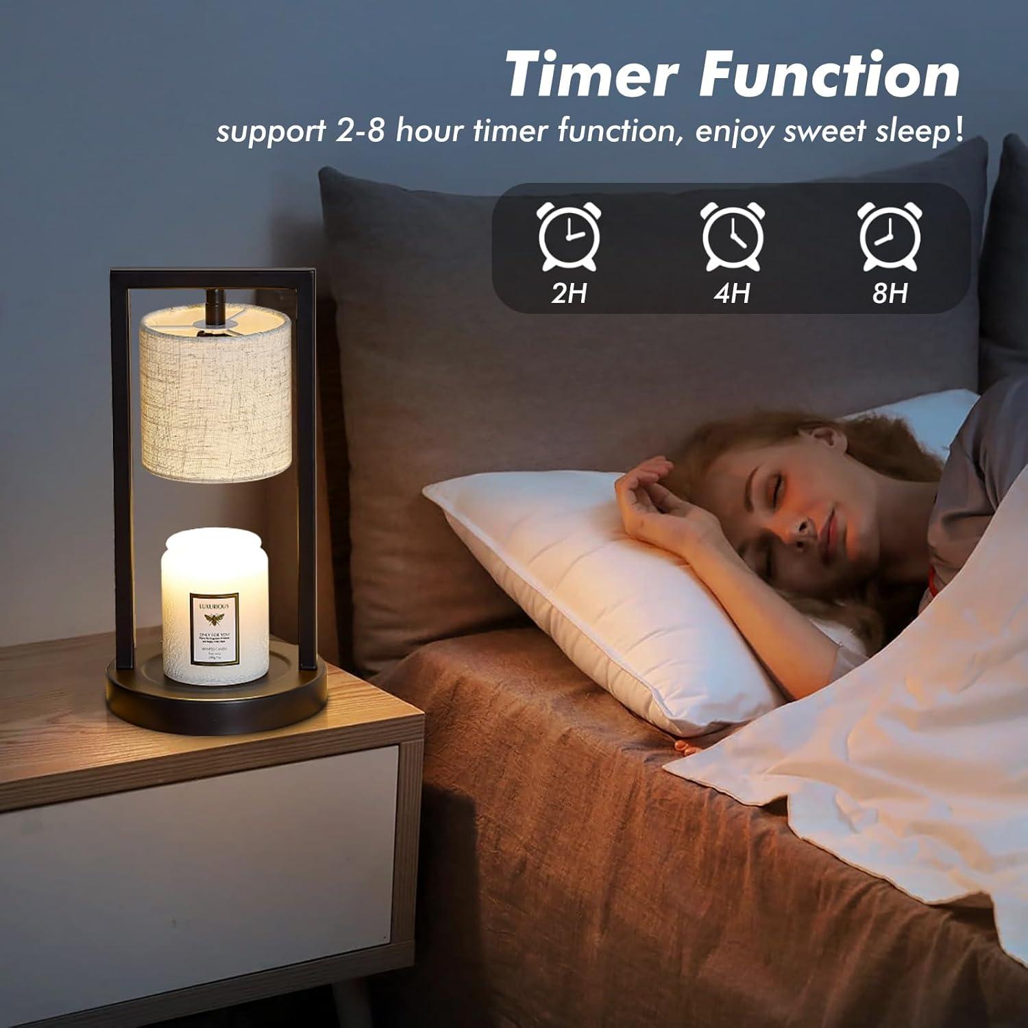 Lámpara Calentadora de Velas GyroVu Negra 35W con Temporizador