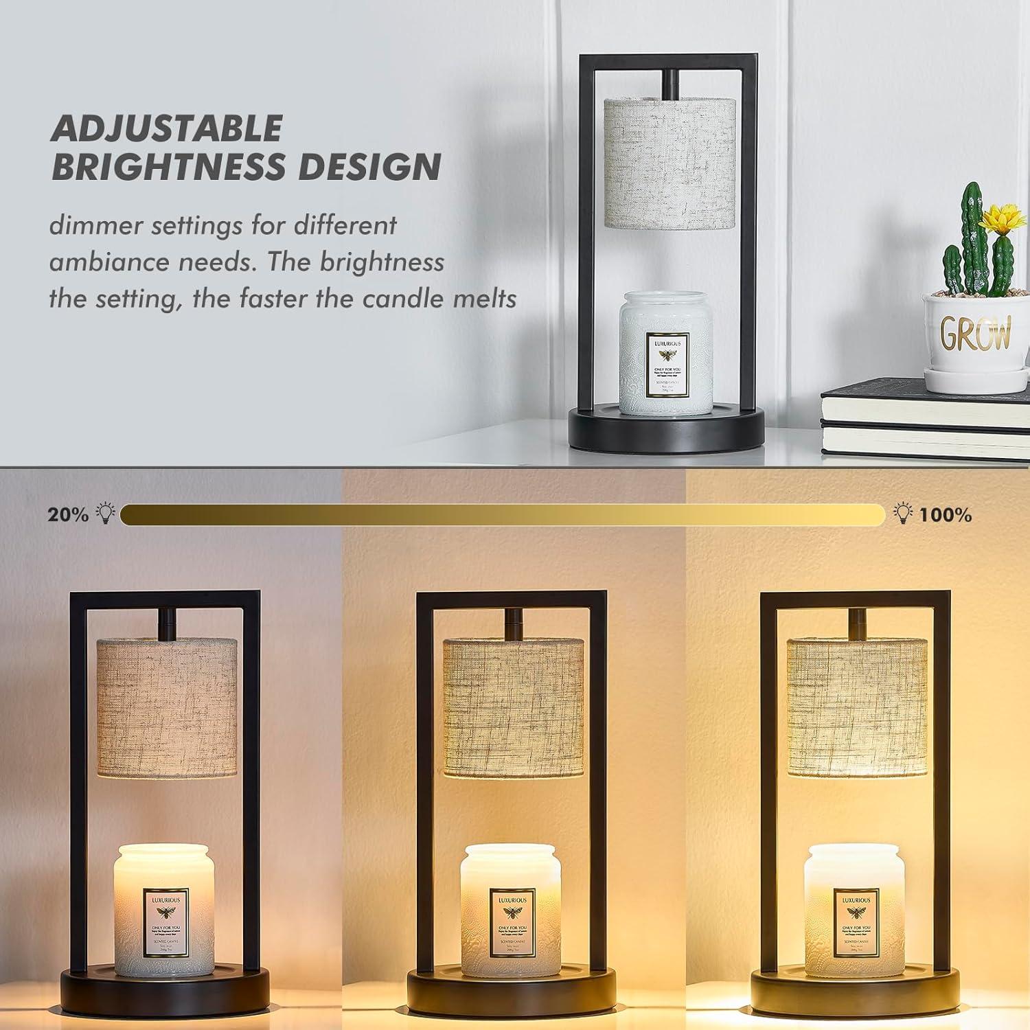 Lámpara Calentadora de Velas GyroVu Negra 35W con Temporizador