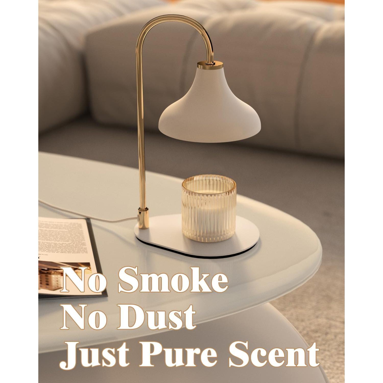 Lámpara Calentadora de Velas ERSHIXUN Blanca con Temporizador